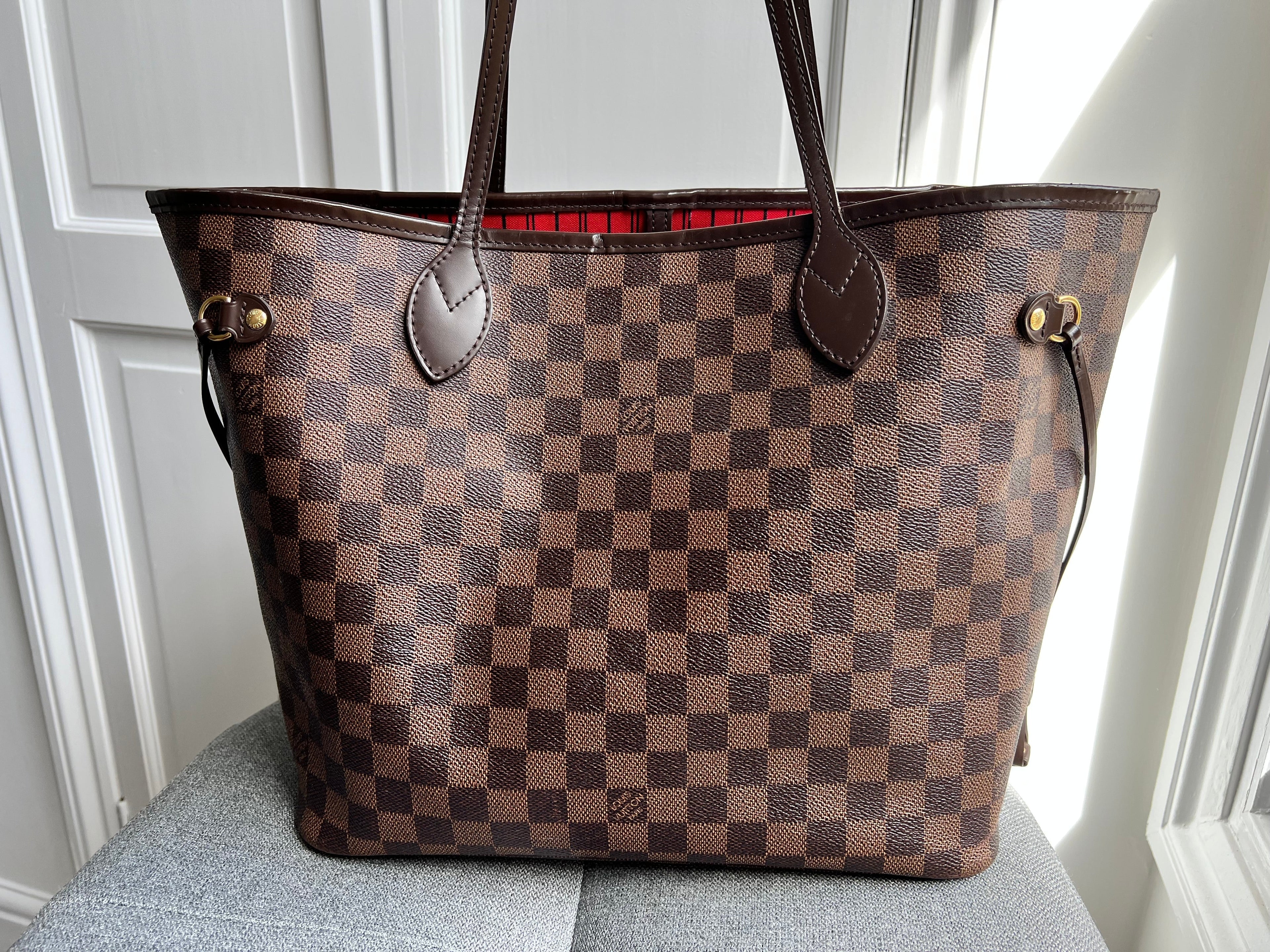 Louis Vuitton Neverfull MM Damier Ebene Cherry Interior (RRP £1,410)