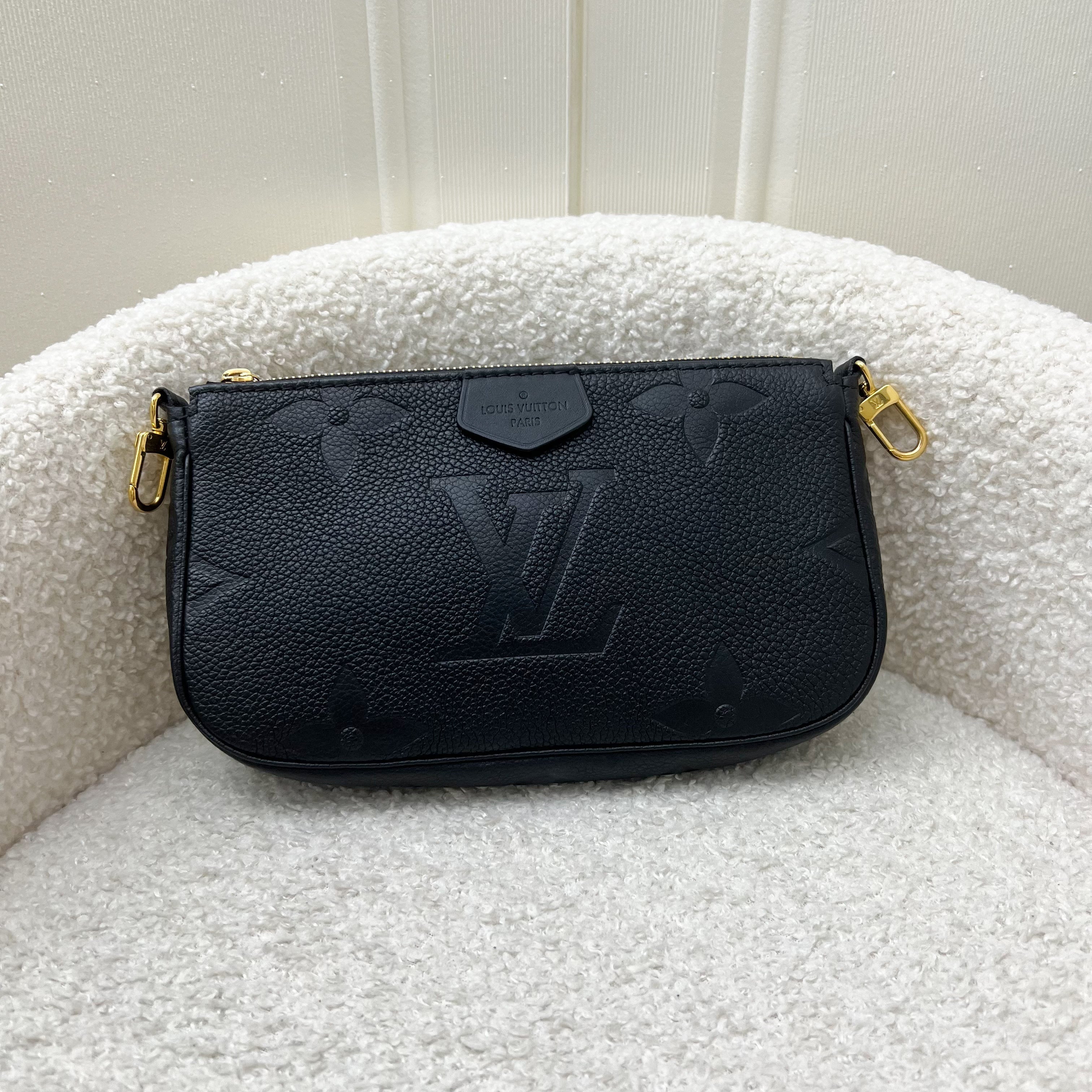 LV Multi Pochette Accessoires MPA in Black Empreinte Leather and GHW