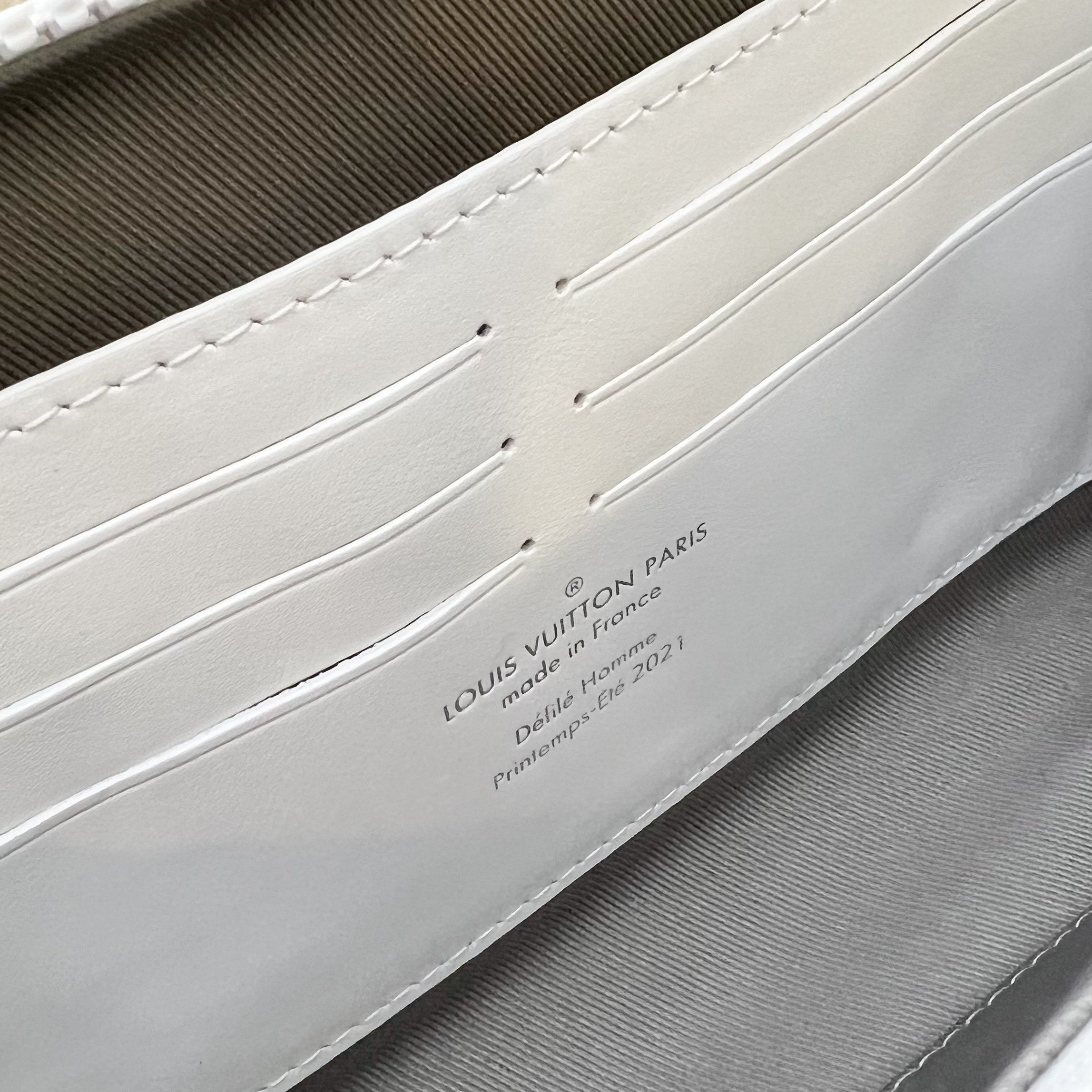 LV Soft Trunk Wallet with Graphic Print in Powder White Monogram and White HW