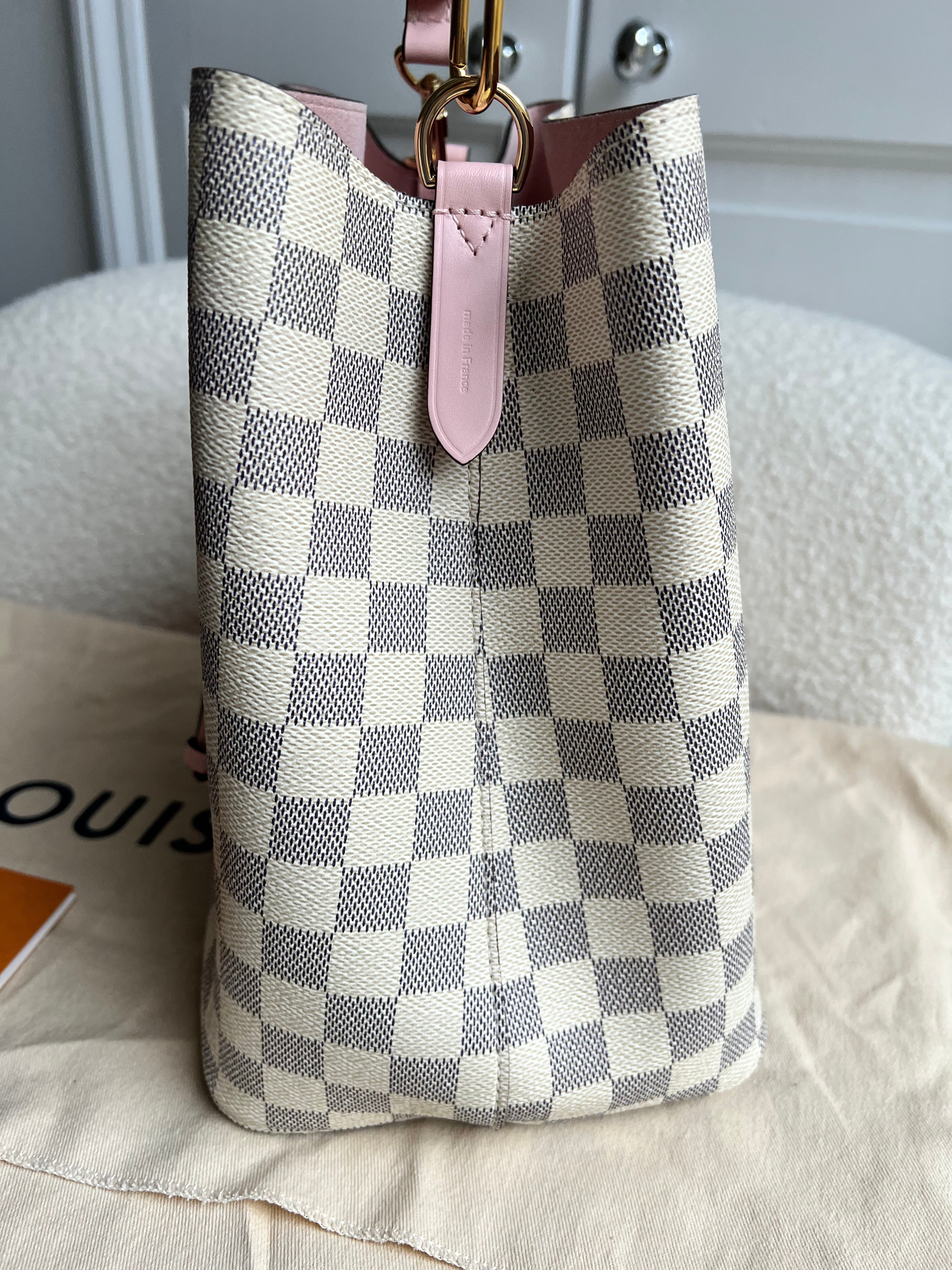 Louis Vuitton Neo Noe Damier Azur Rose Poudre (RRP £1,610)