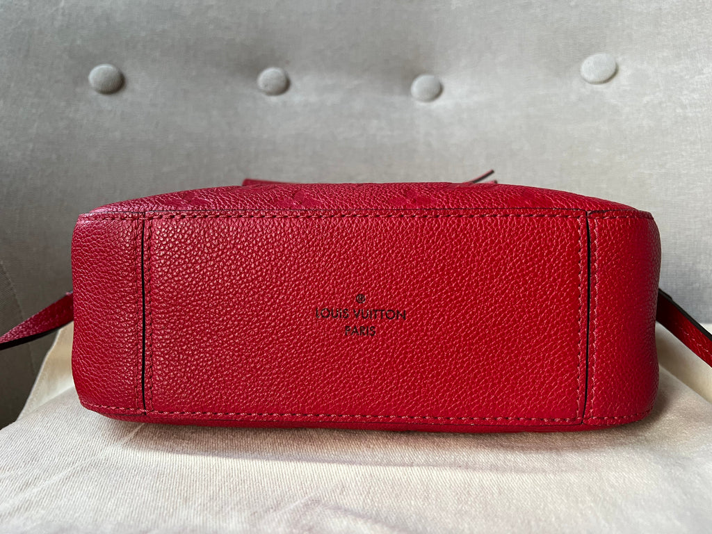 Louis Vuitton Saintonge Red Empreinte (RRP £1520)