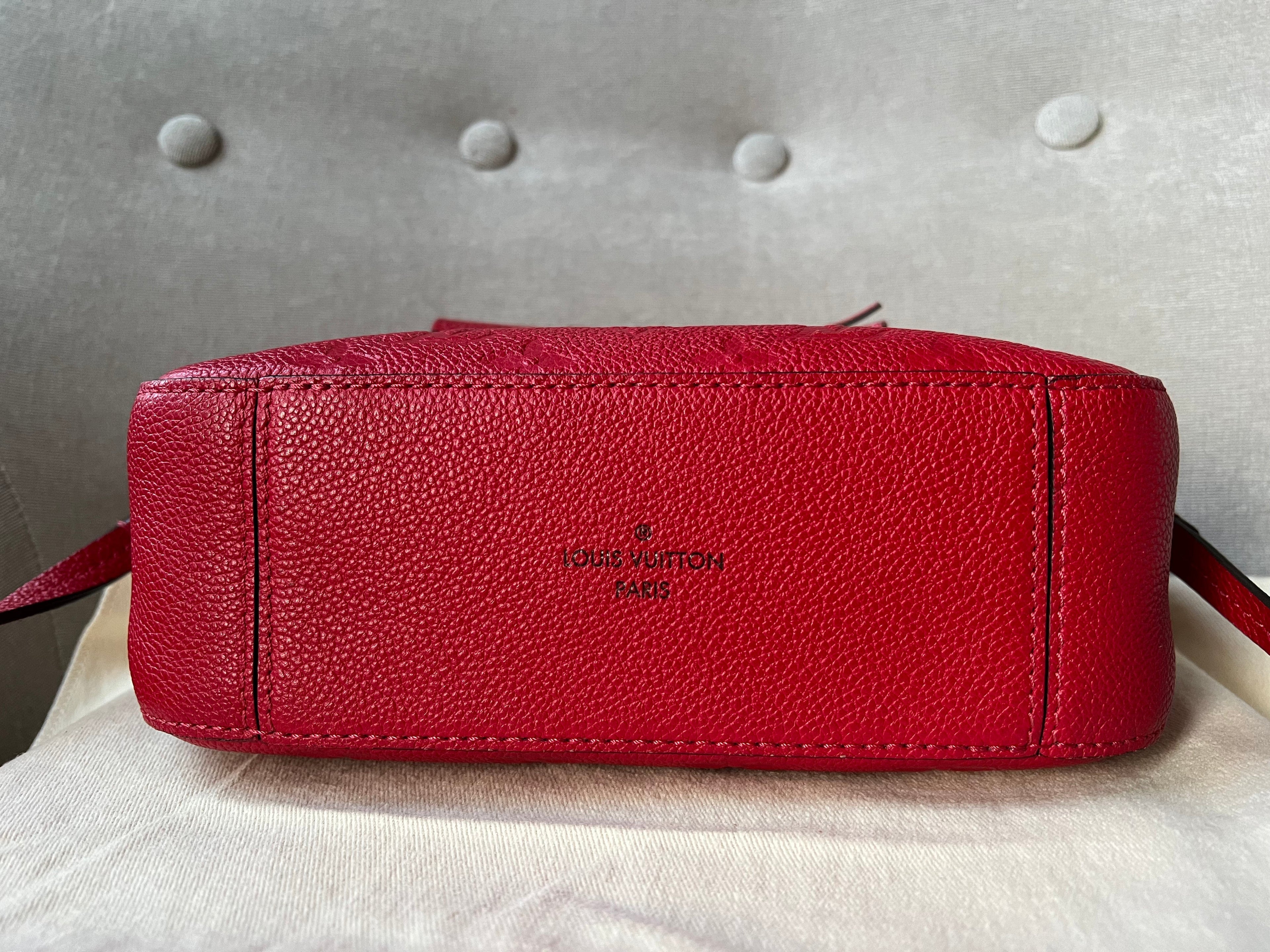 Louis Vuitton Saintonge Red Empreinte (RRP £1520)