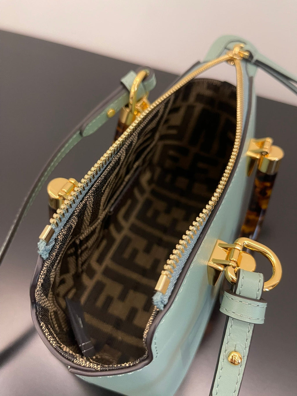 FI By The Way Mint Green Mini Bag For Woman 17cm/6.5in 8BS067AGLAMILF03HW