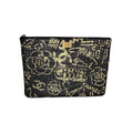 Chanel Black And Gold Croc-Embossed O-Case 2.55 Reissue