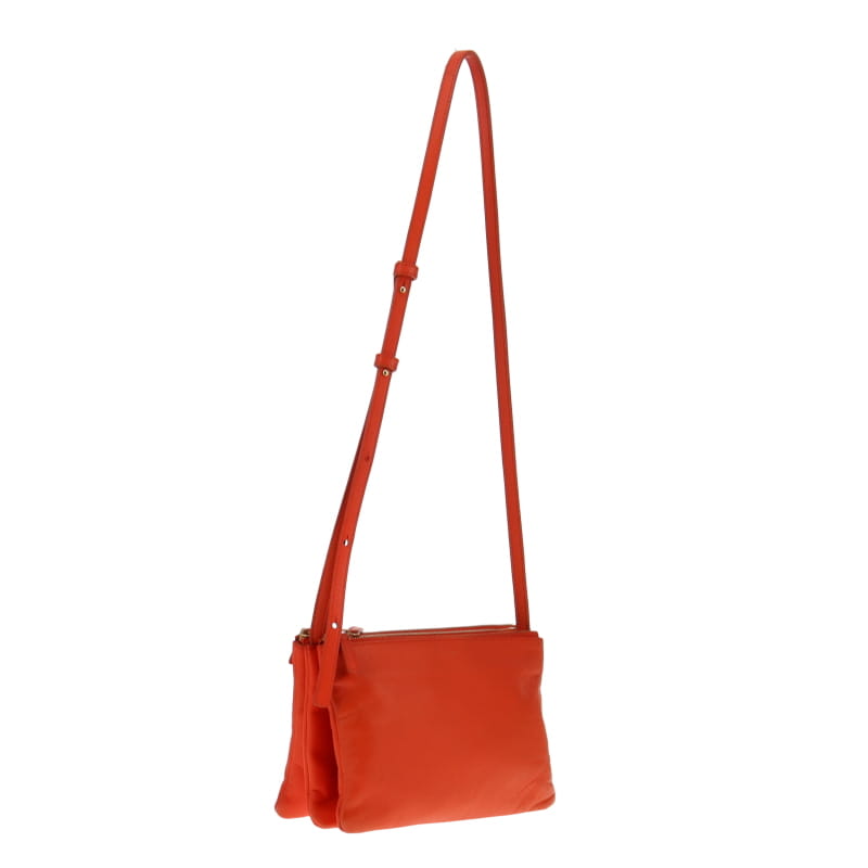 Celine Small Lambskin Trio Orange