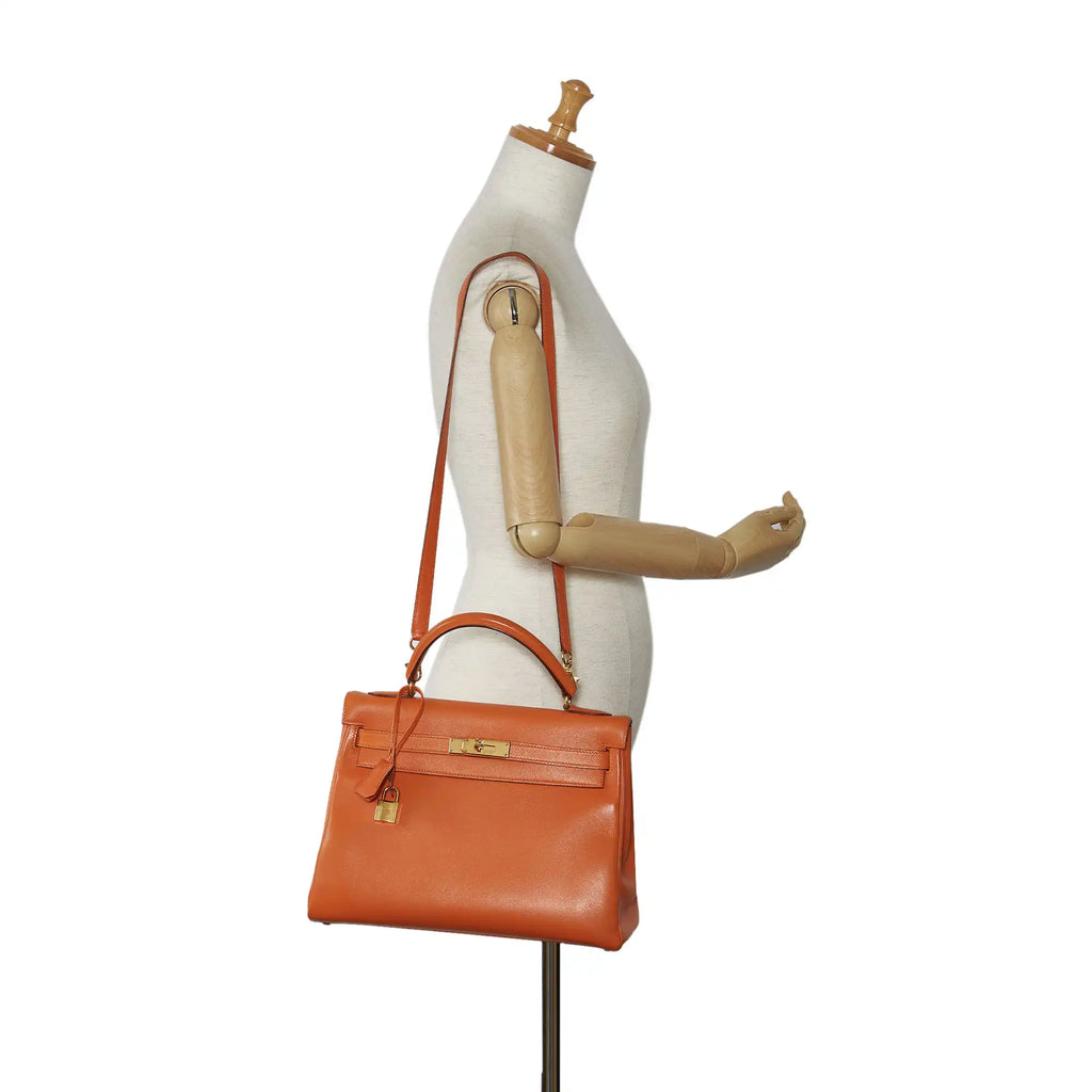 HermÃƒÆ’Ã‚Â¨s Kelly Retourne 32 Orange Swift Gold