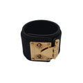 Louis Vuitton Satin Monogram Serrure Cuff Bracelet