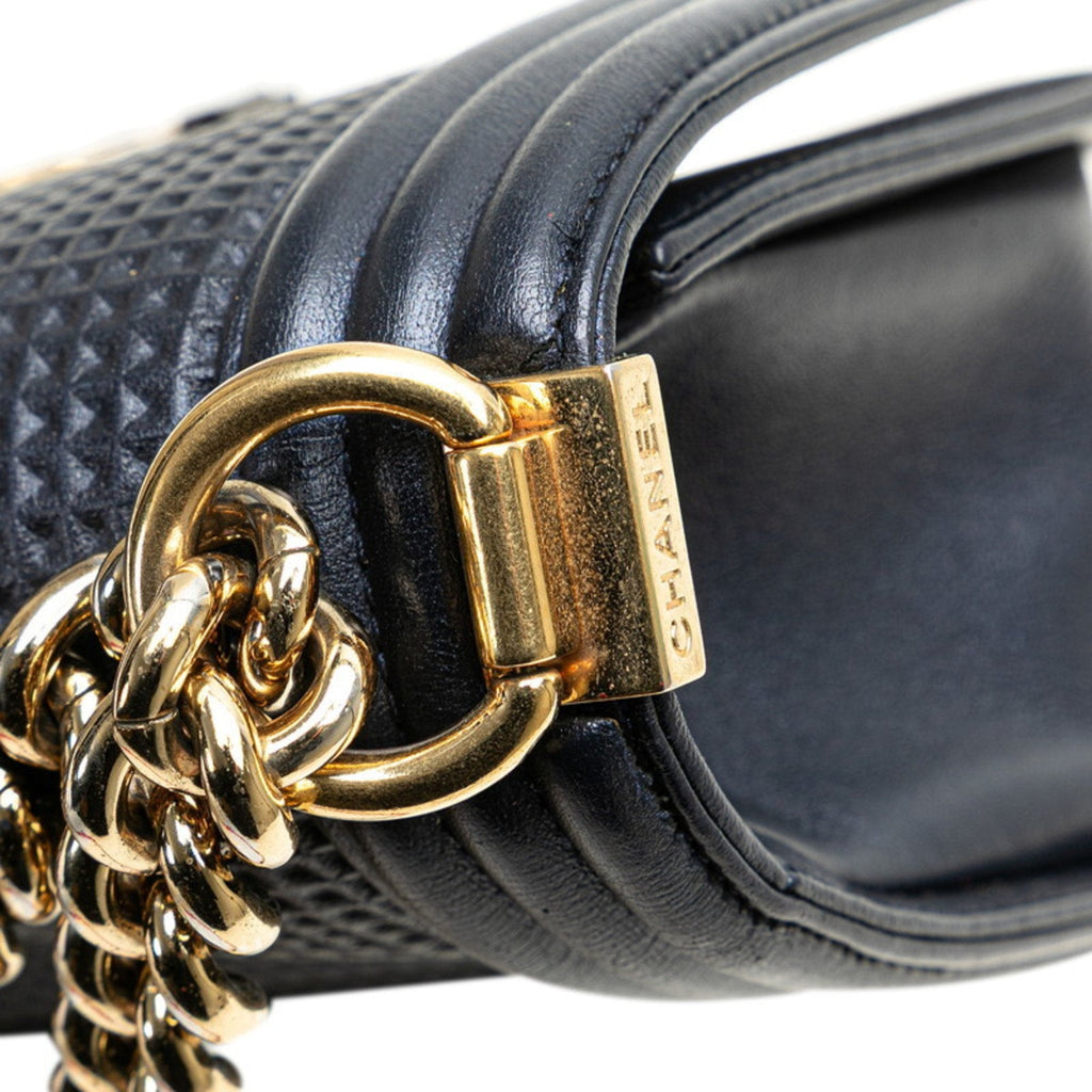 Chanel Quilted Lambskin Leather Chain Bag