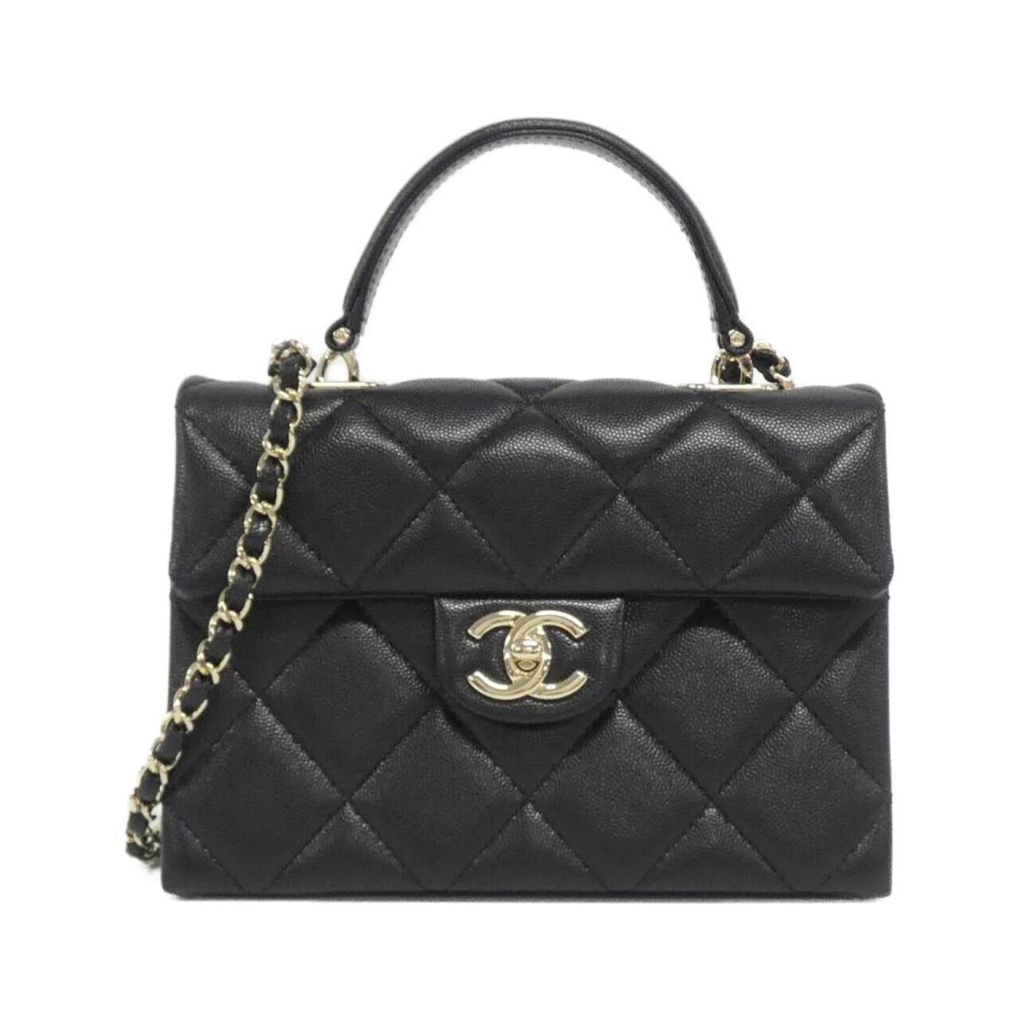 Chanel Chanel Quilted Lambskin TopHandle Bag