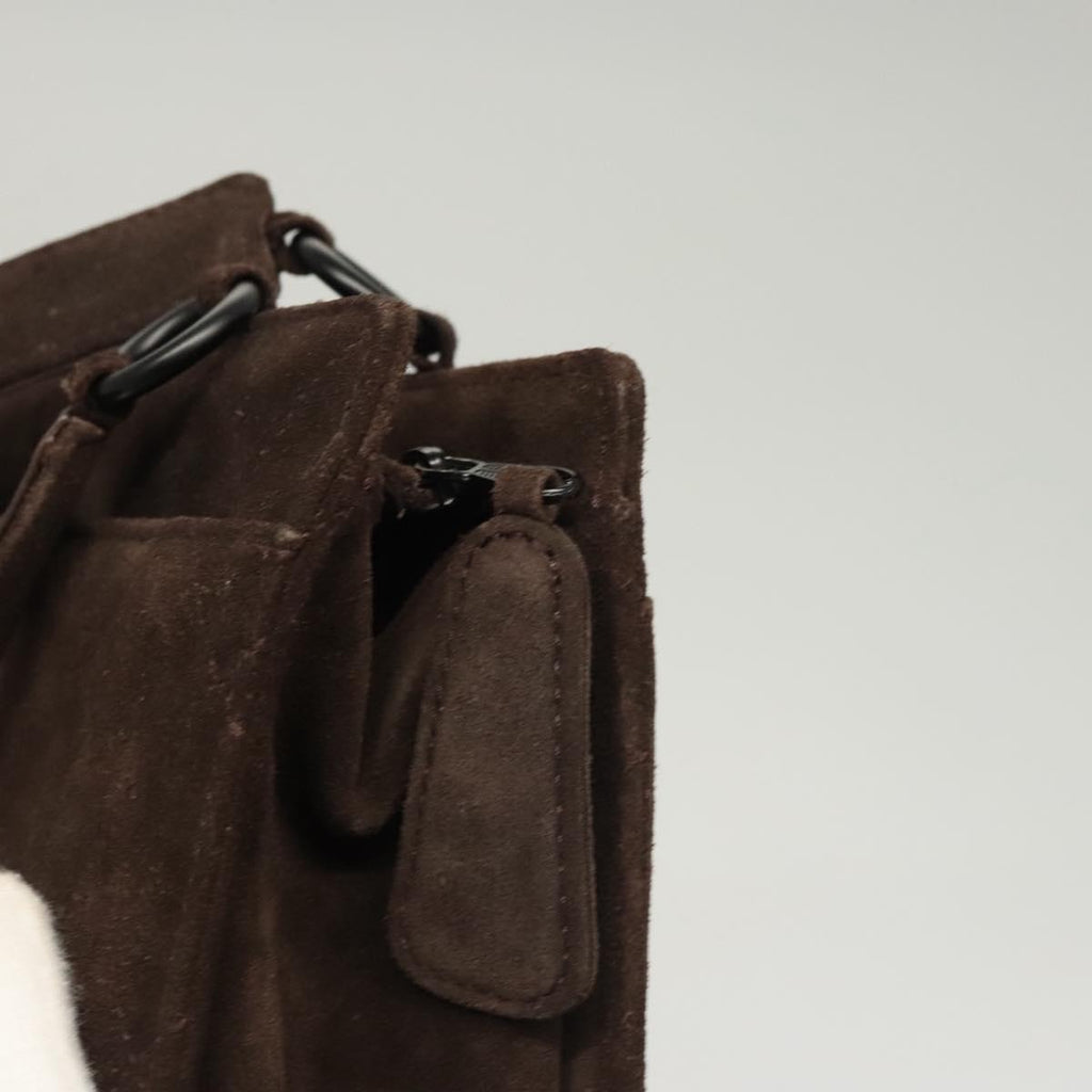 Chanel Suede Quilted Shoulder Bag