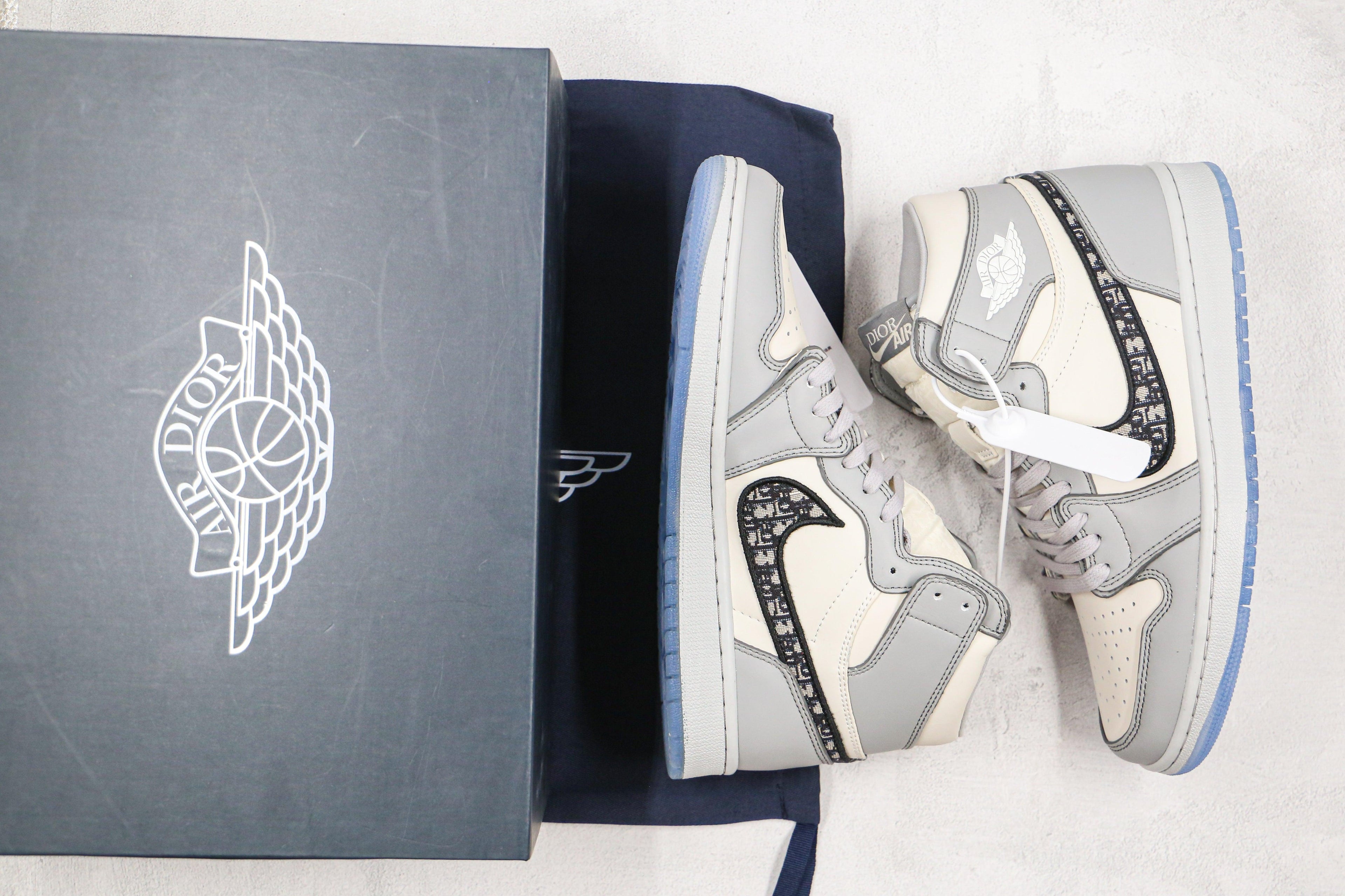 Designer GLAMIor x Air Jordan 1 High OG "Grey"AJ1 High Q