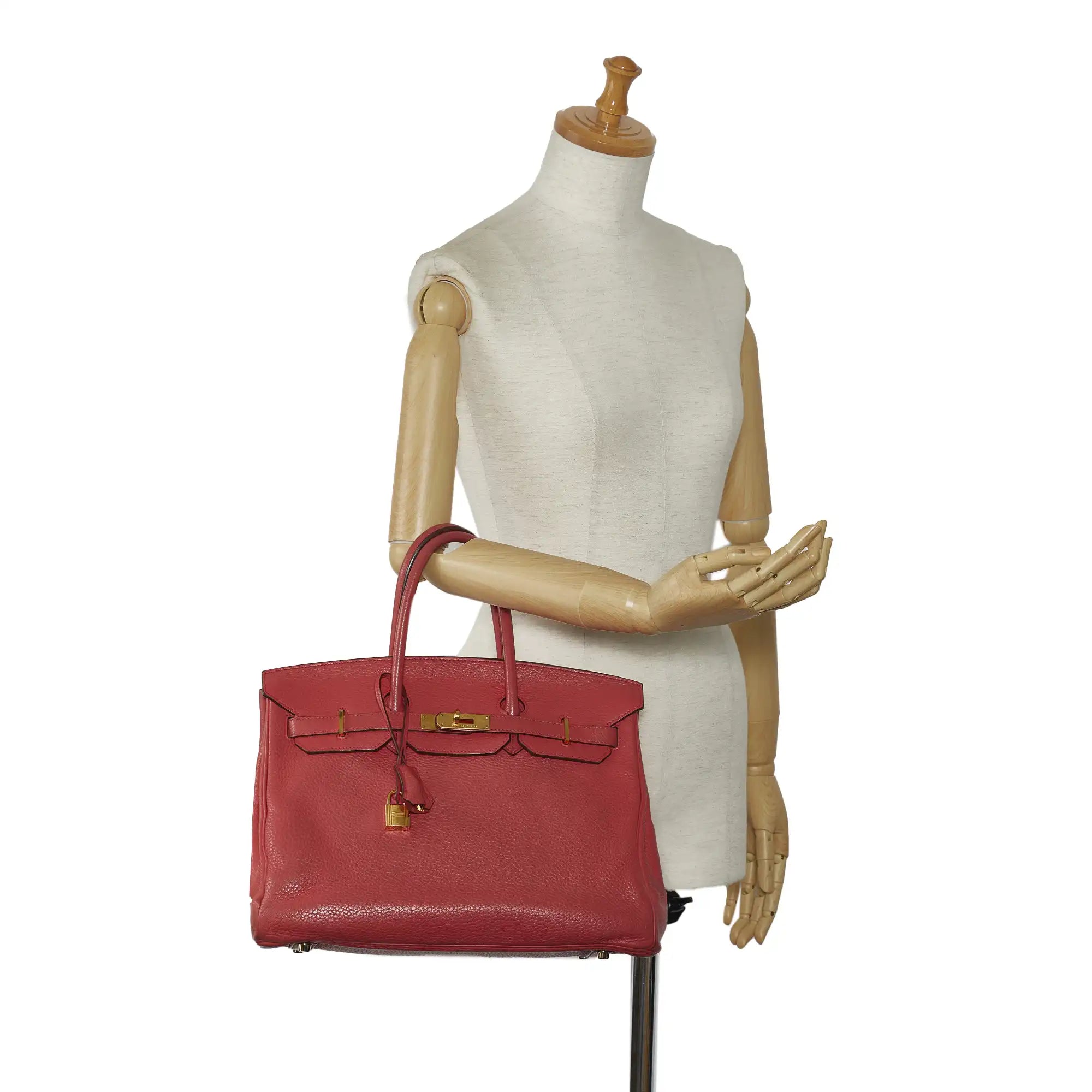 HermÃƒÆ’Ã‚Â¨s Birkin 35 Red Clemence Gold