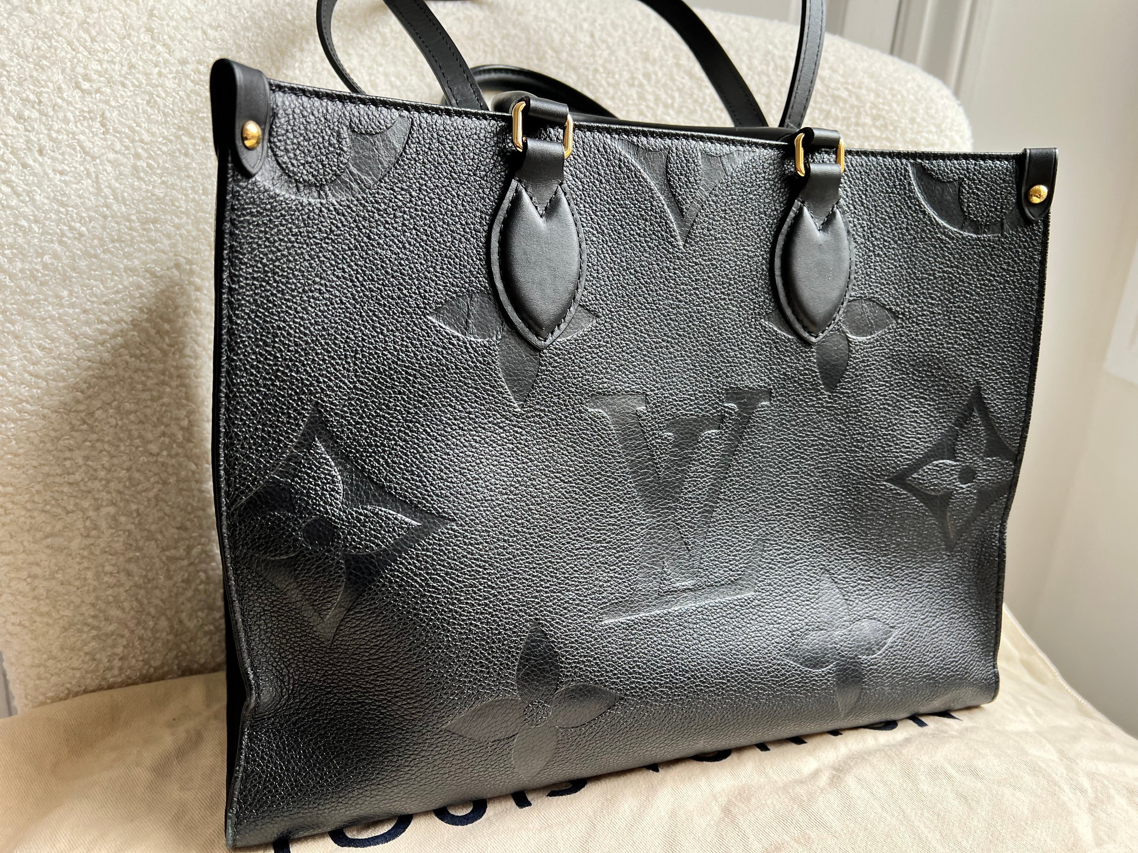 Louis Vuitton On the Go MM Black Empreinte (RRP £2,250)