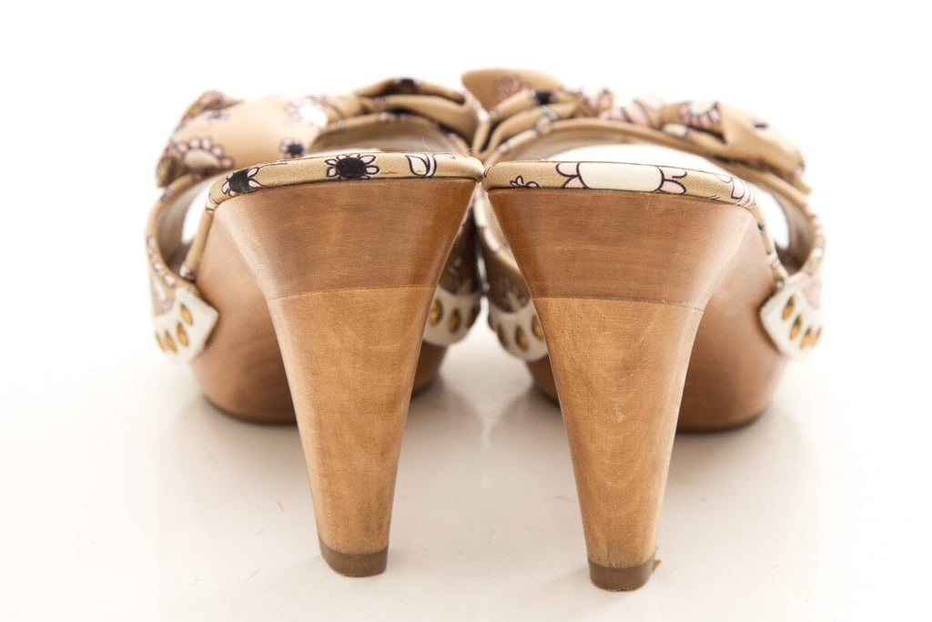 Miu Miu Multicolor Bow Sandals SZ 35.5