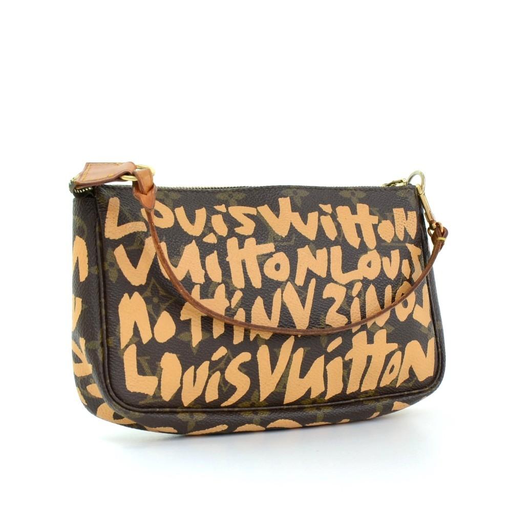 Louis Vuitto Monogram Canvas Pochette Accessoires Evening Bag - 2001 Limited Graffiti Edition