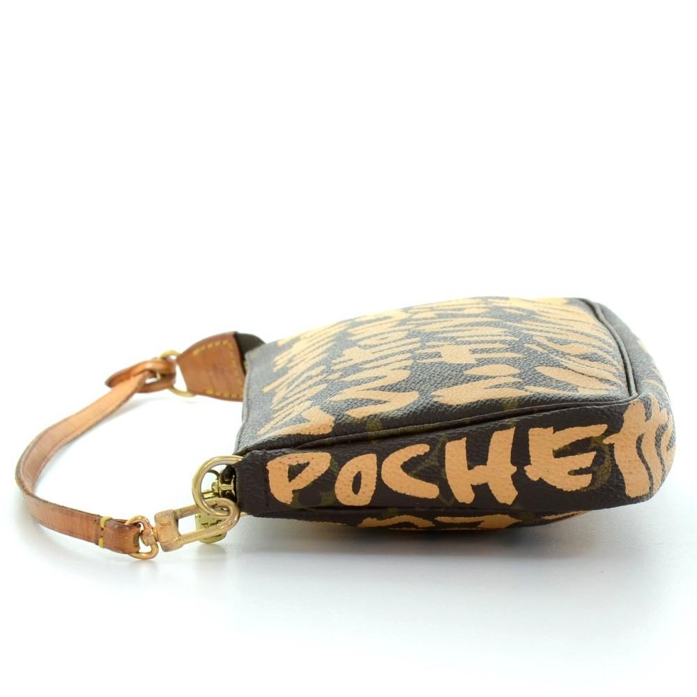 Louis Vuitto Monogram Canvas Pochette Accessoires Evening Bag - 2001 Limited Graffiti Edition
