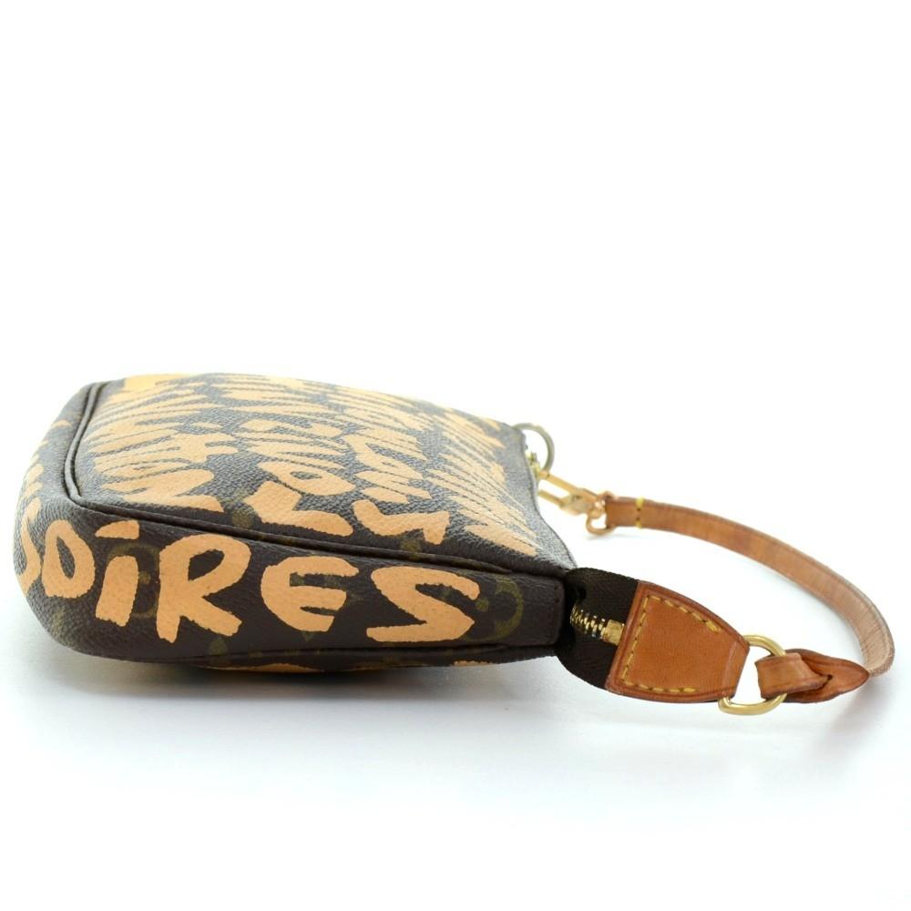 Louis Vuitto Monogram Canvas Pochette Accessoires Evening Bag - 2001 Limited Graffiti Edition