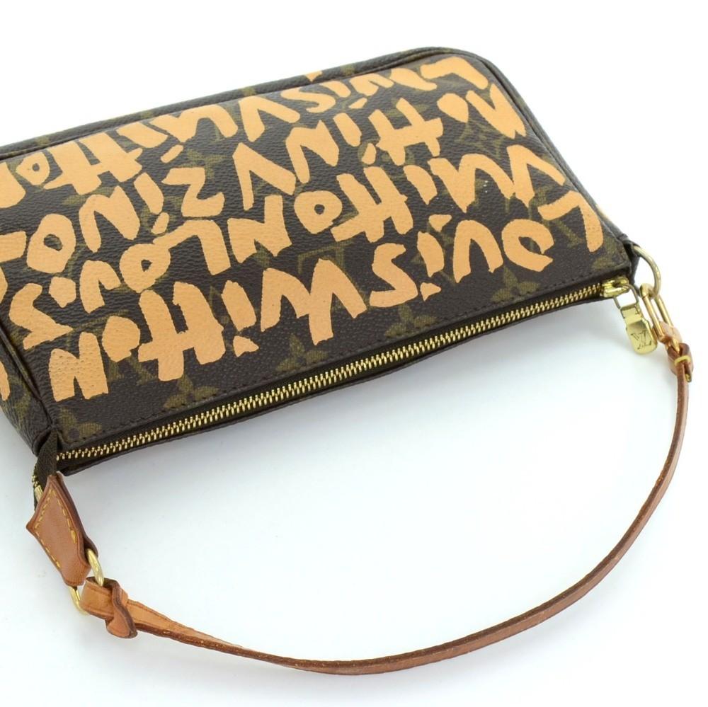 Louis Vuitto Monogram Canvas Pochette Accessoires Evening Bag - 2001 Limited Graffiti Edition