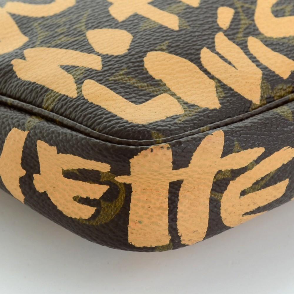 Louis Vuitto Monogram Canvas Pochette Accessoires Evening Bag - 2001 Limited Graffiti Edition