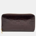 Louis Vuitton Amarante Monogram Vernis Zippy Wallet..