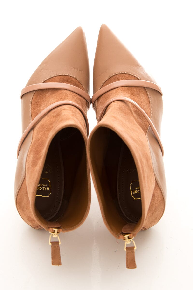 Malone Souliers Nude Booties SZ 39