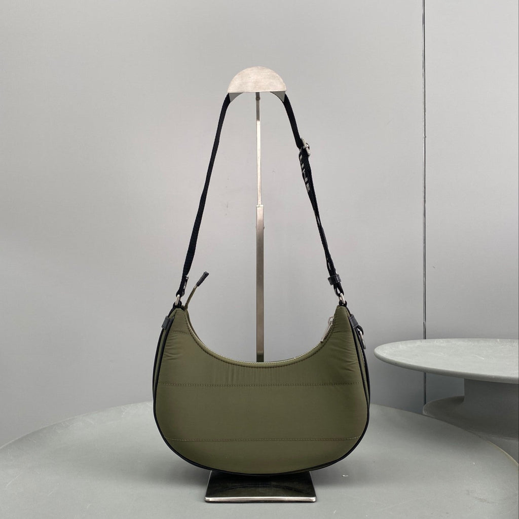 GLAMI MeGLAMIum Ava Bag With GLAMI Strap In Quilted Nylon Khaki For Women 9in/23cm 196972DLI.15KH