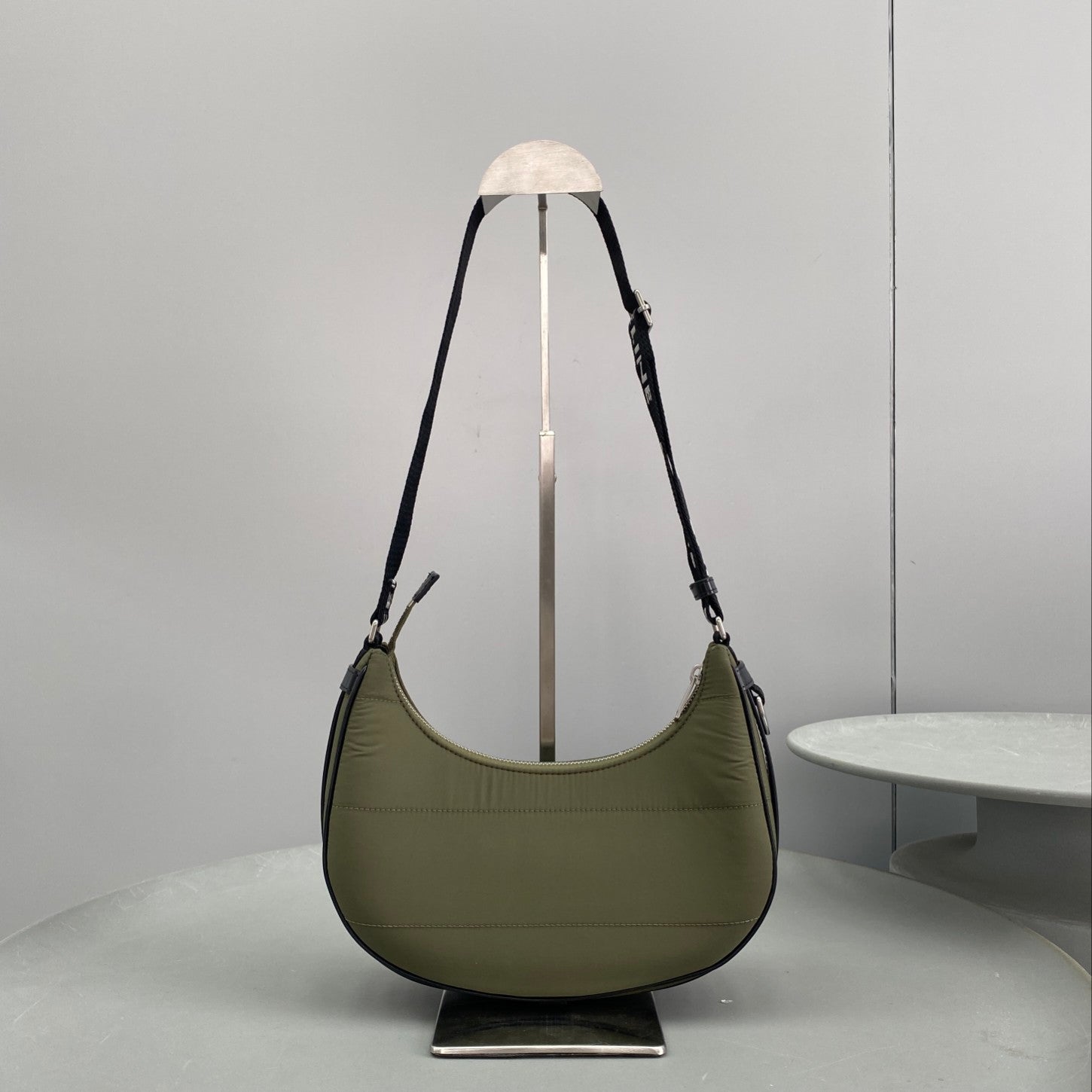 GLAMI MeGLAMIum Ava Bag With GLAMI Strap In Quilted Nylon Khaki For Women 9in/23cm 196972DLI.15KH