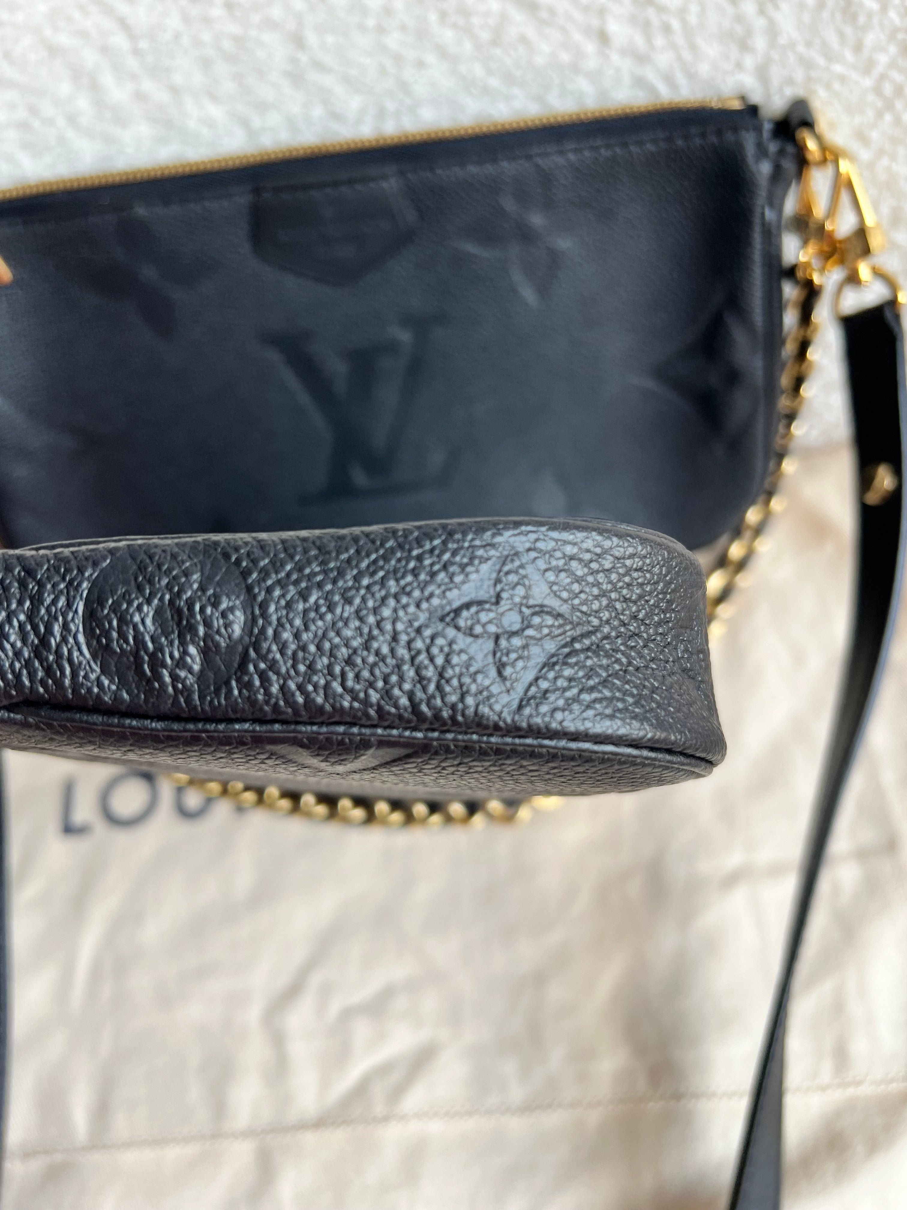 Louis Vuitton Multi Pochette Accessoires Black Empreinte (RRP £2140)
