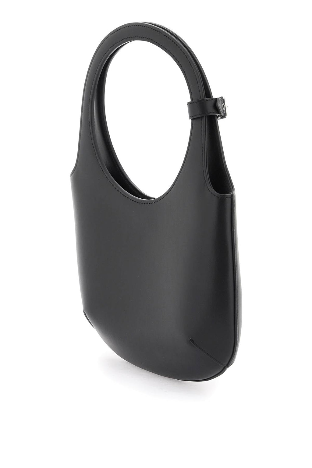 BLACK LEATHER HOLY TEJUS BAG