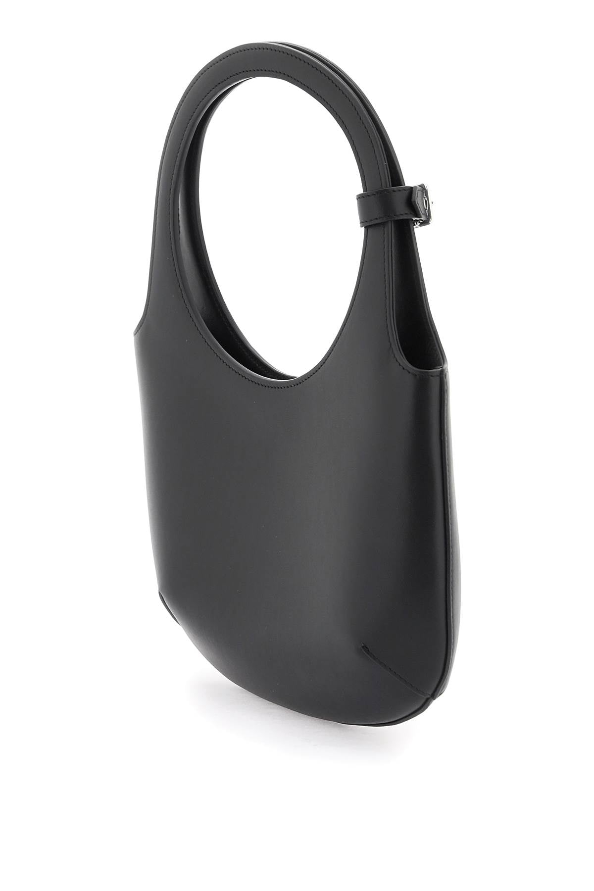 BLACK LEATHER HOLY TEJUS BAG