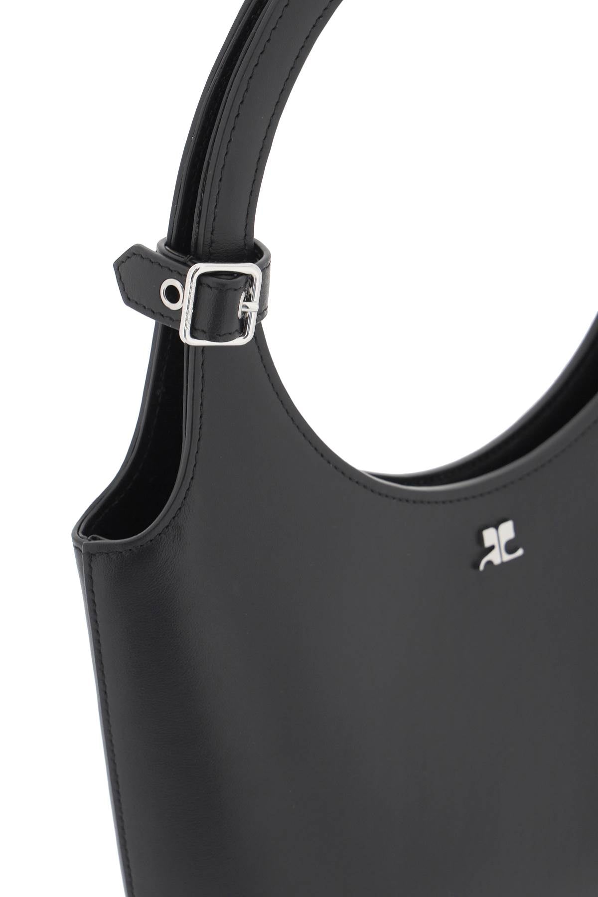 BLACK LEATHER HOLY TEJUS BAG