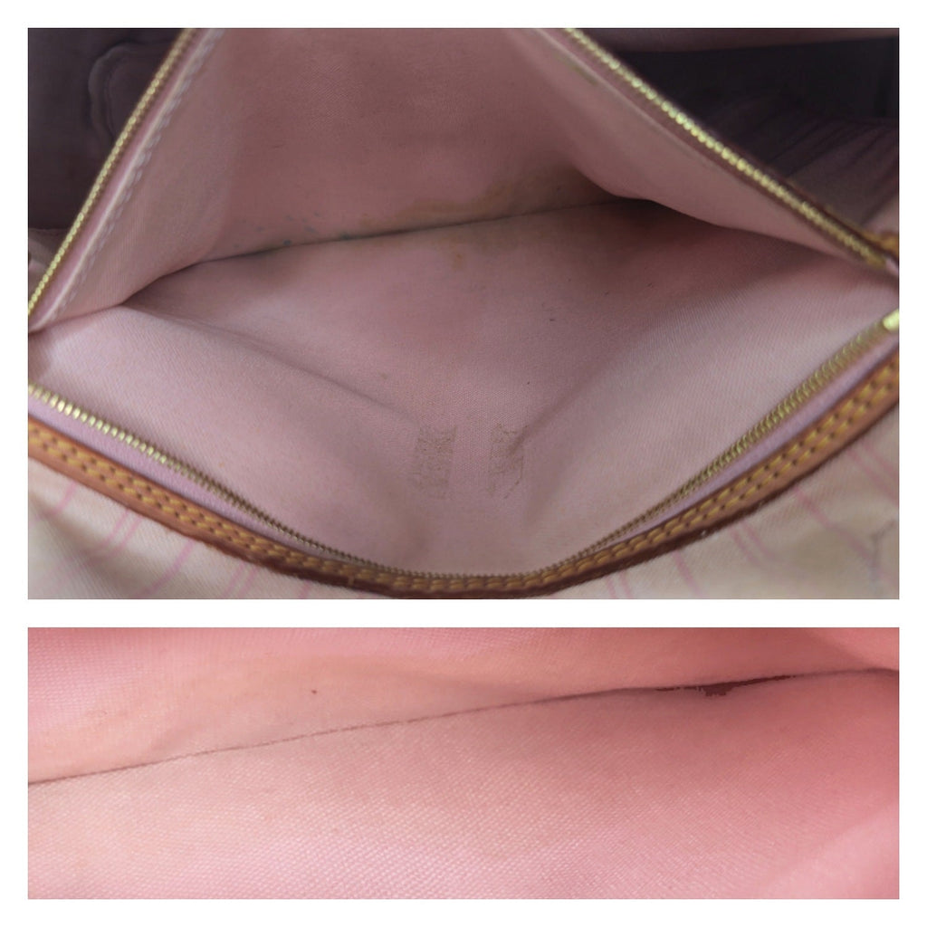 Louis Vuitton Neverfull Damier Azur GM Tote Rose Ballerine