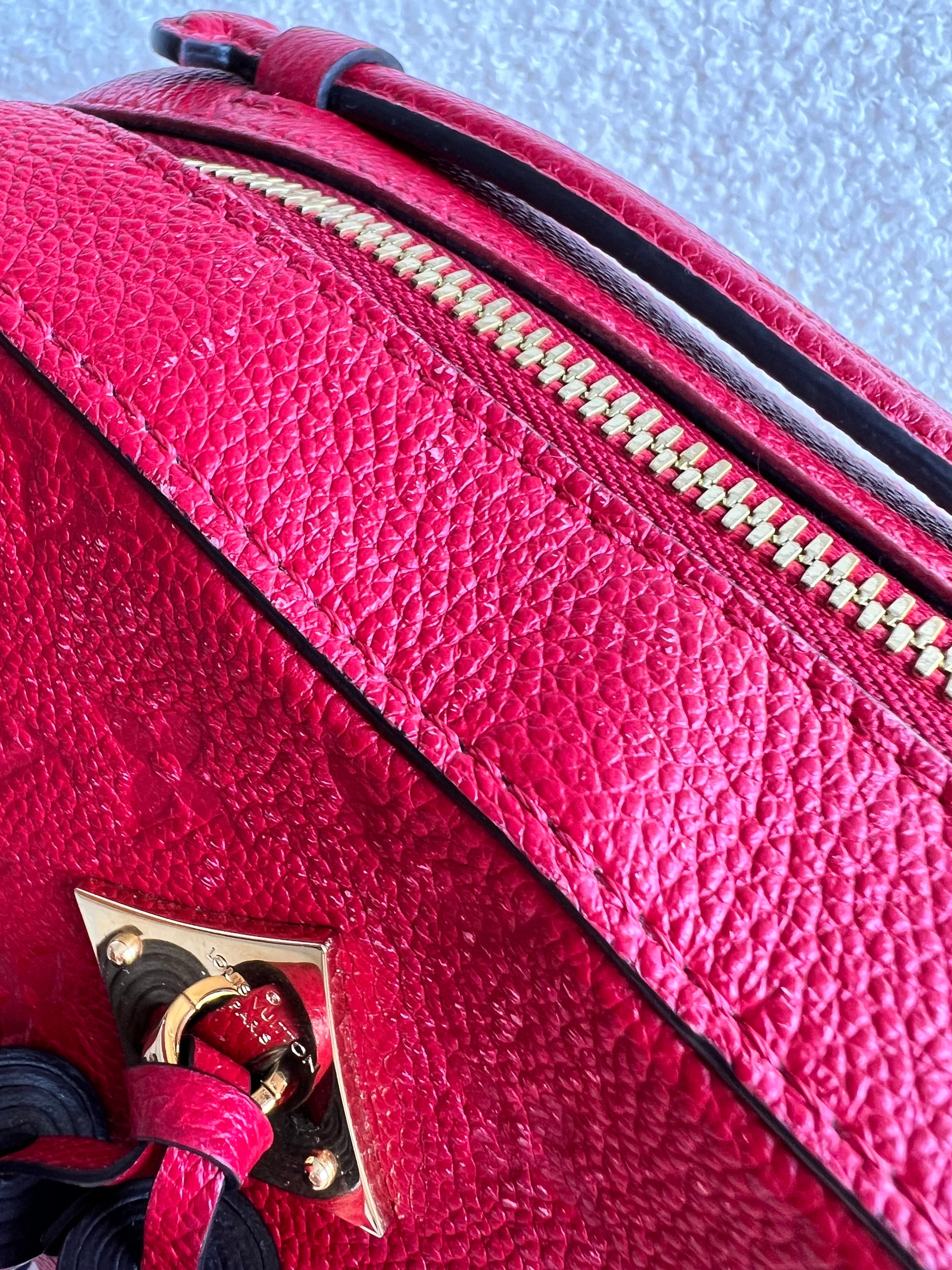 Louis Vuitton Saintonge Red Empreinte (RRP £1520)