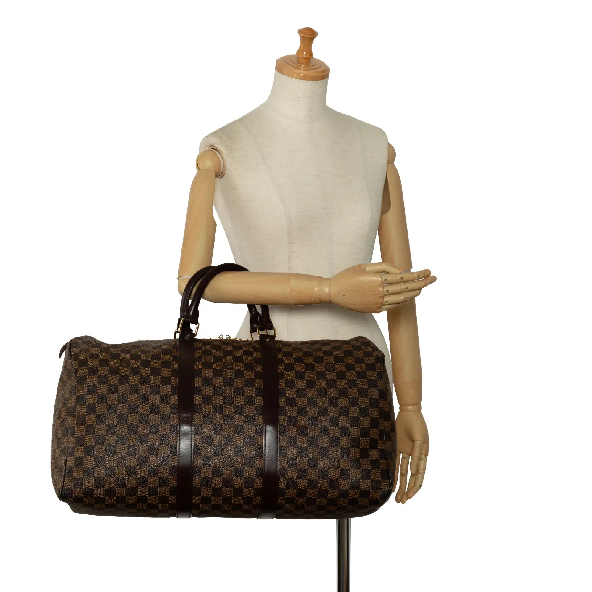 Louis Vuitton Keepall 50 Damier Ebene Canvas