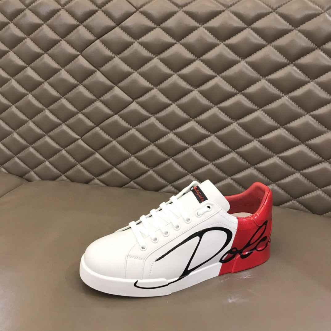 DolGLAMI &amp; GaGLAMIana Portofino Sneakers White/Red For Men GLAMI Shoes