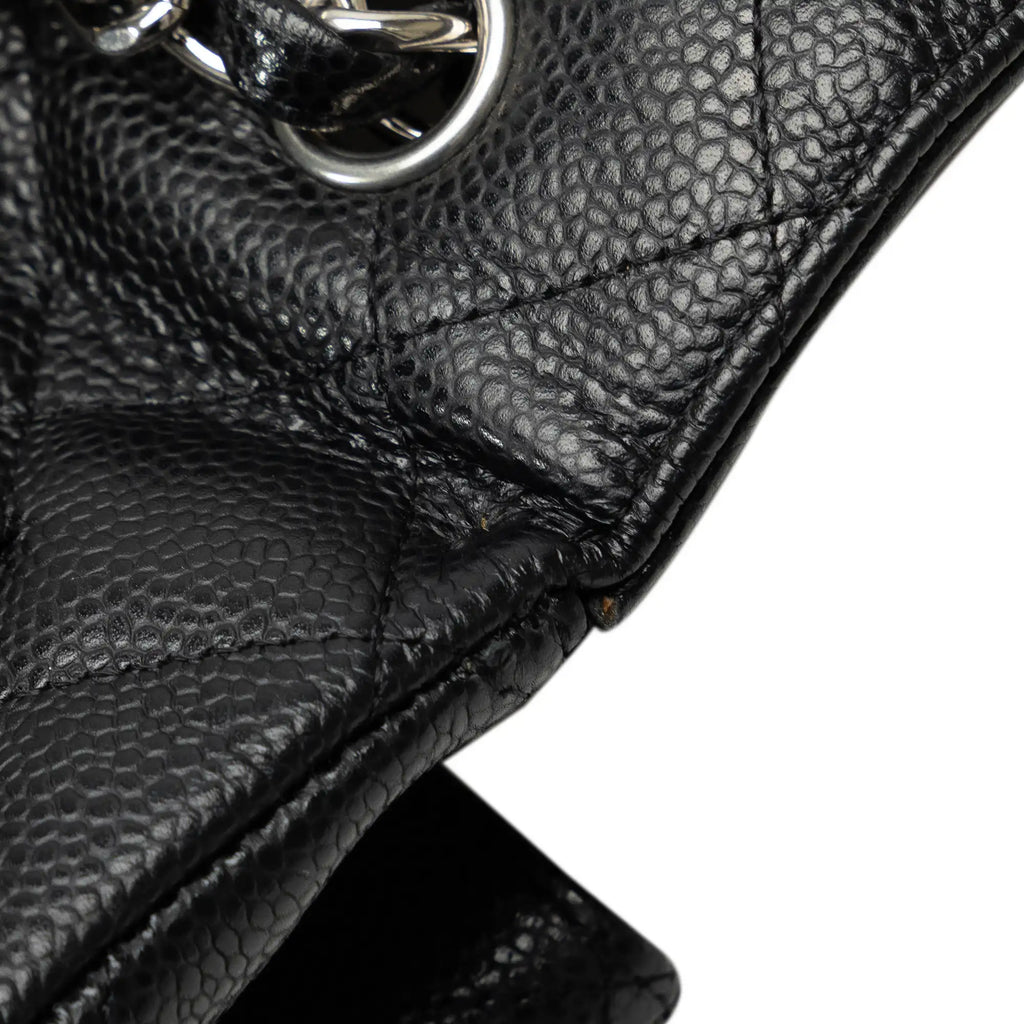 Chanel Classic Double Flap Maxi Black Caviar Gold