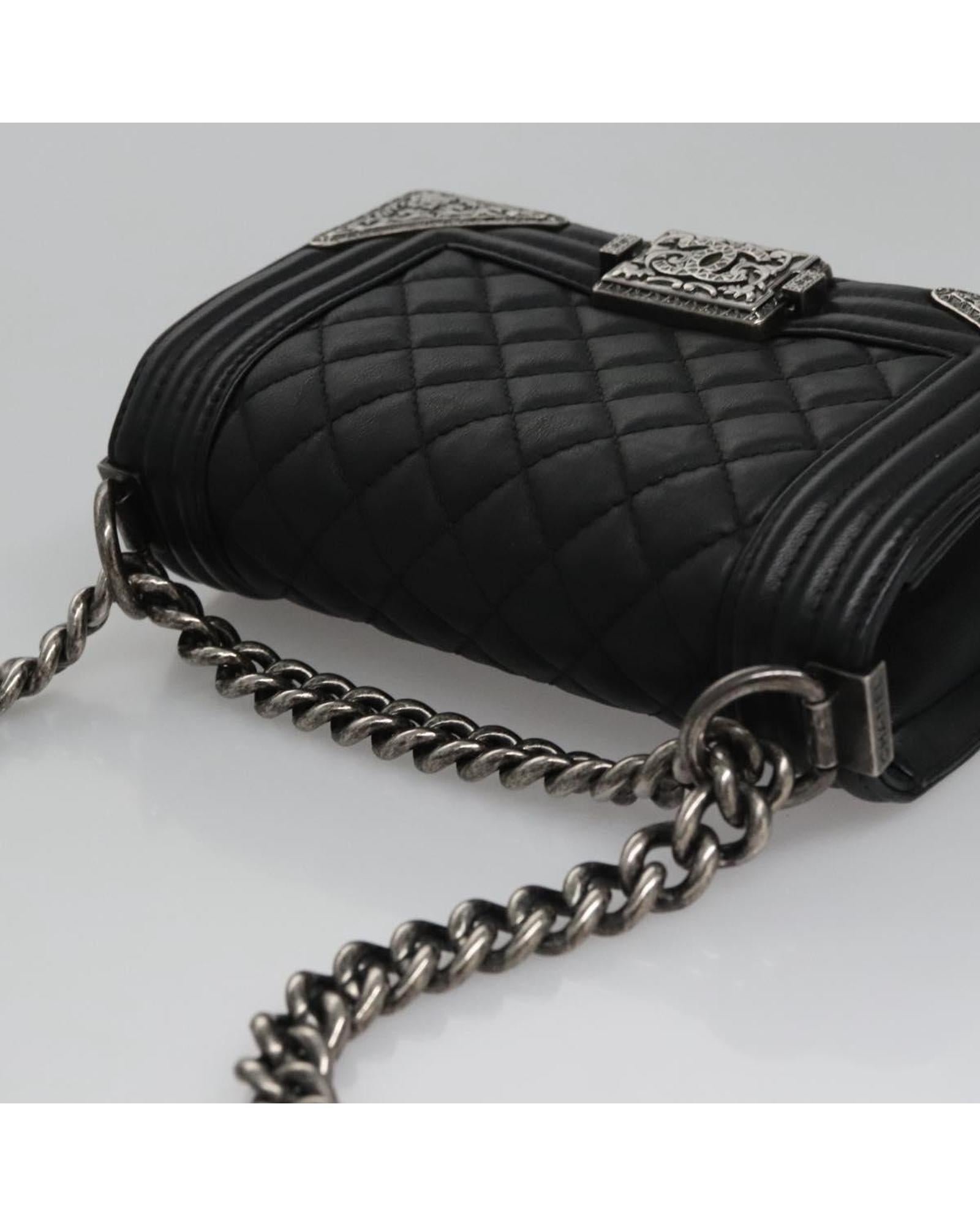 CHANEL Boy Chanel Bag Quilted Leather