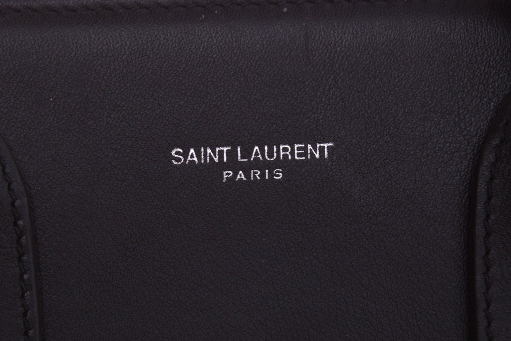 Saint Laurent Black Patch Detail Sac de Jour NM