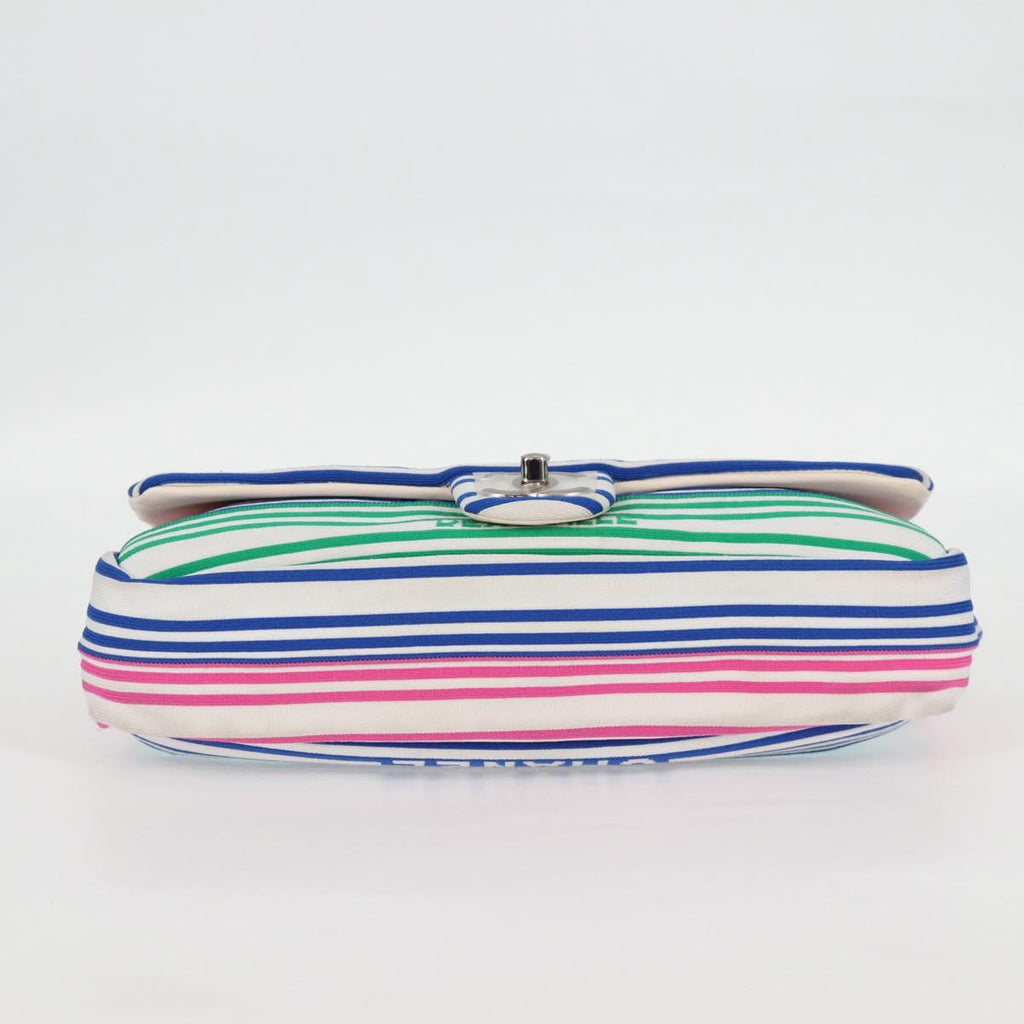 Chanel Biarritz Stripe Knitted Shoulder Bag