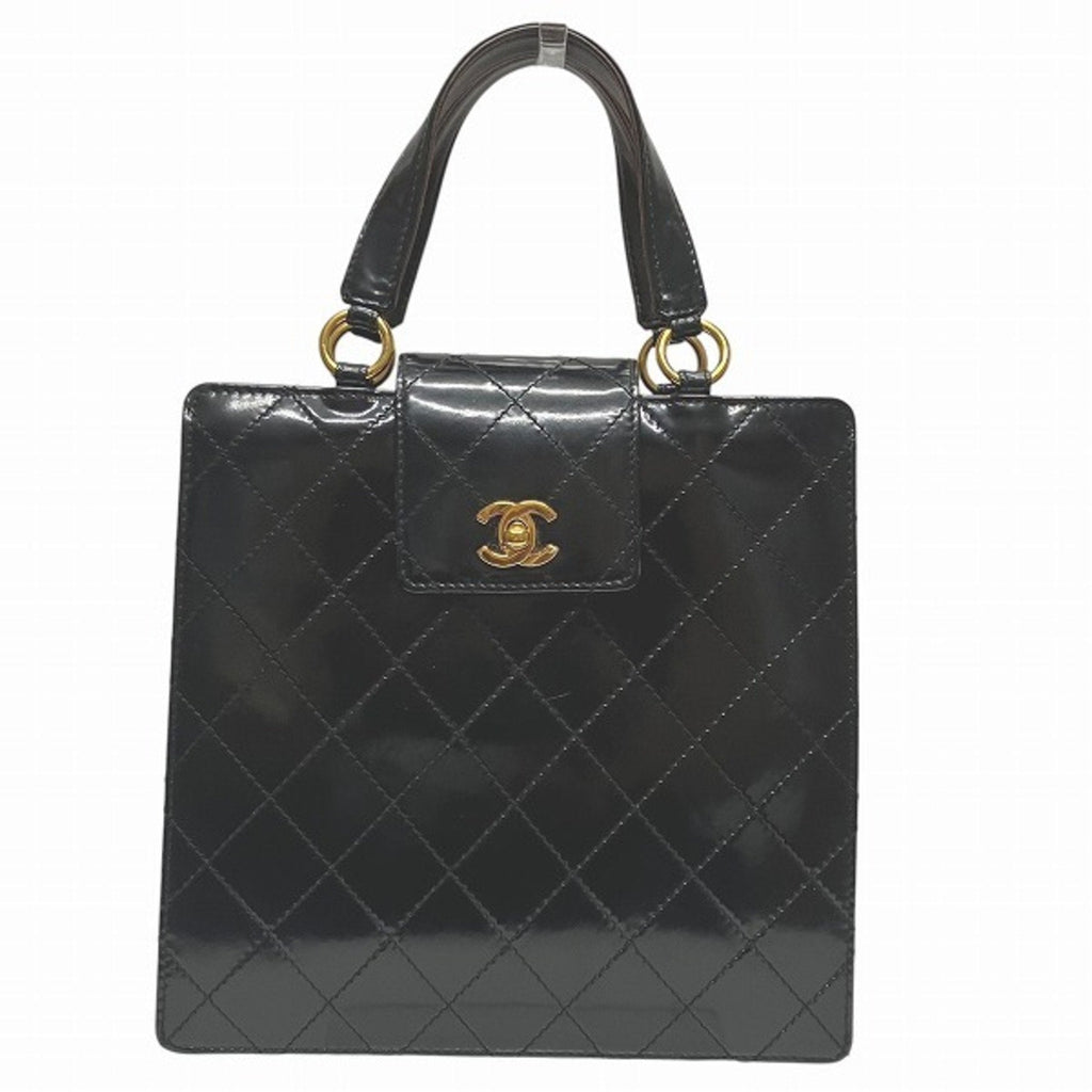 Chanel Patent Leather Quilted Handbag