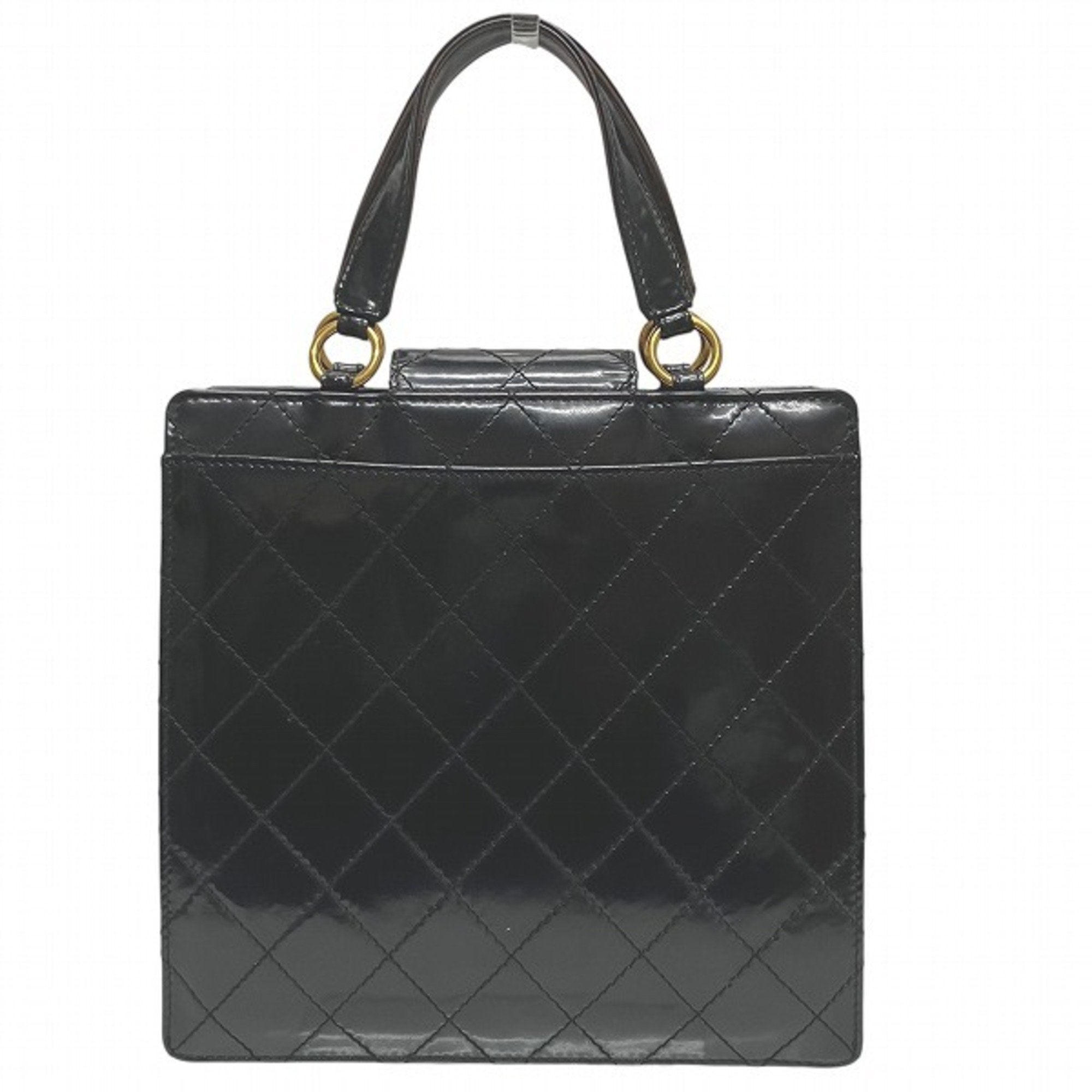Chanel Patent Leather Quilted Handbag