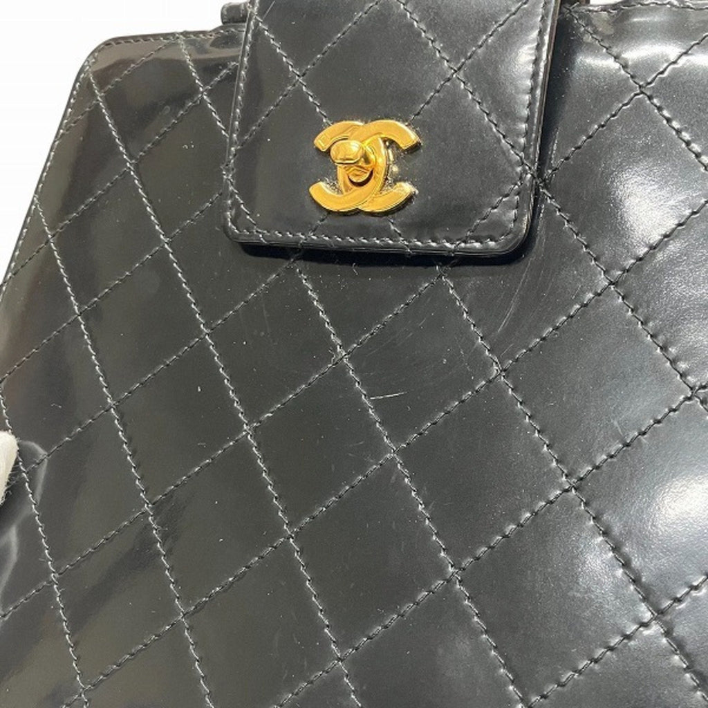 Chanel Patent Leather Quilted Handbag