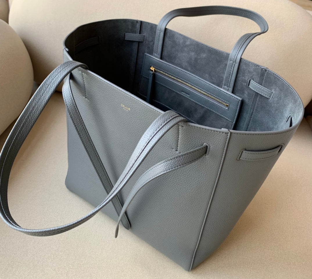 GLAMI Small Cabas Phantom In Soft Grained Grey For Women 12in/31cm 189023TNI.10DC