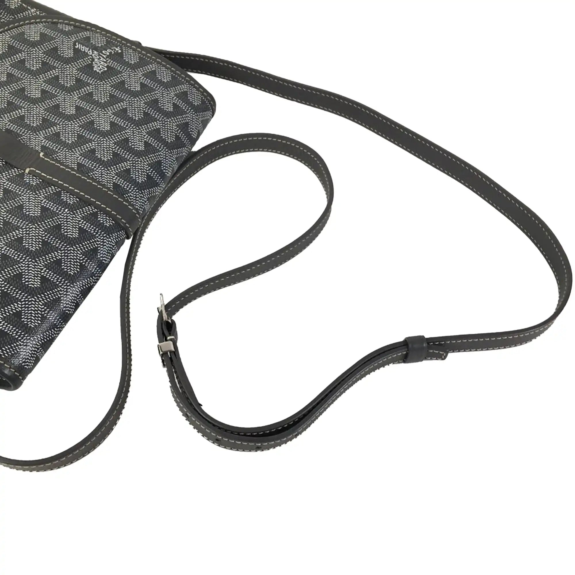 Goyard Goyardine Belvedere II PM Gray Canvas