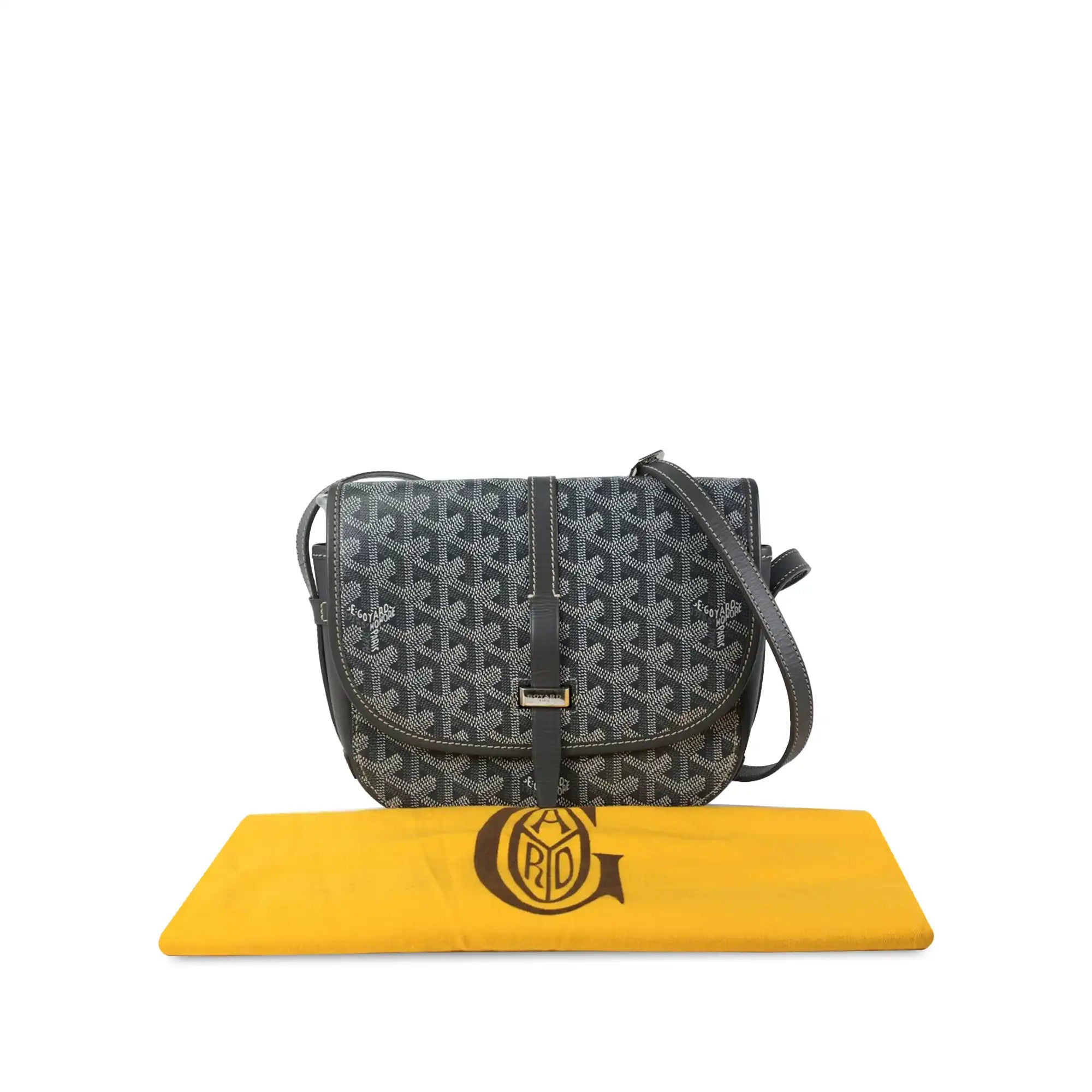 Goyard Goyardine Belvedere II PM Gray Canvas