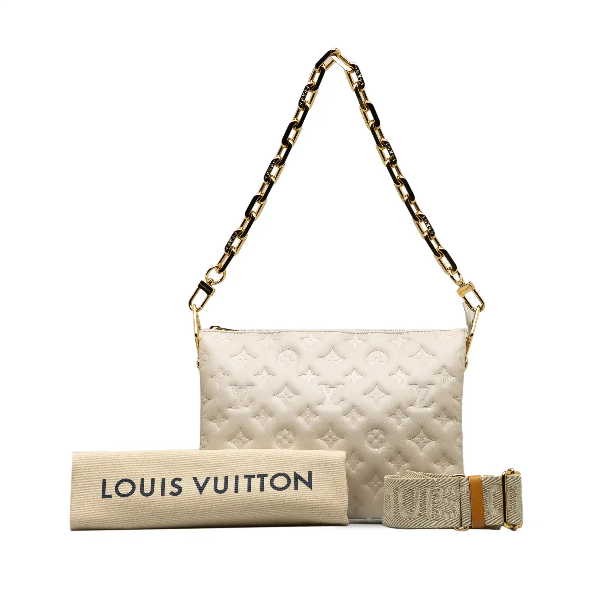 Louis Vuitton Coussin PM White Monogram Empreinte