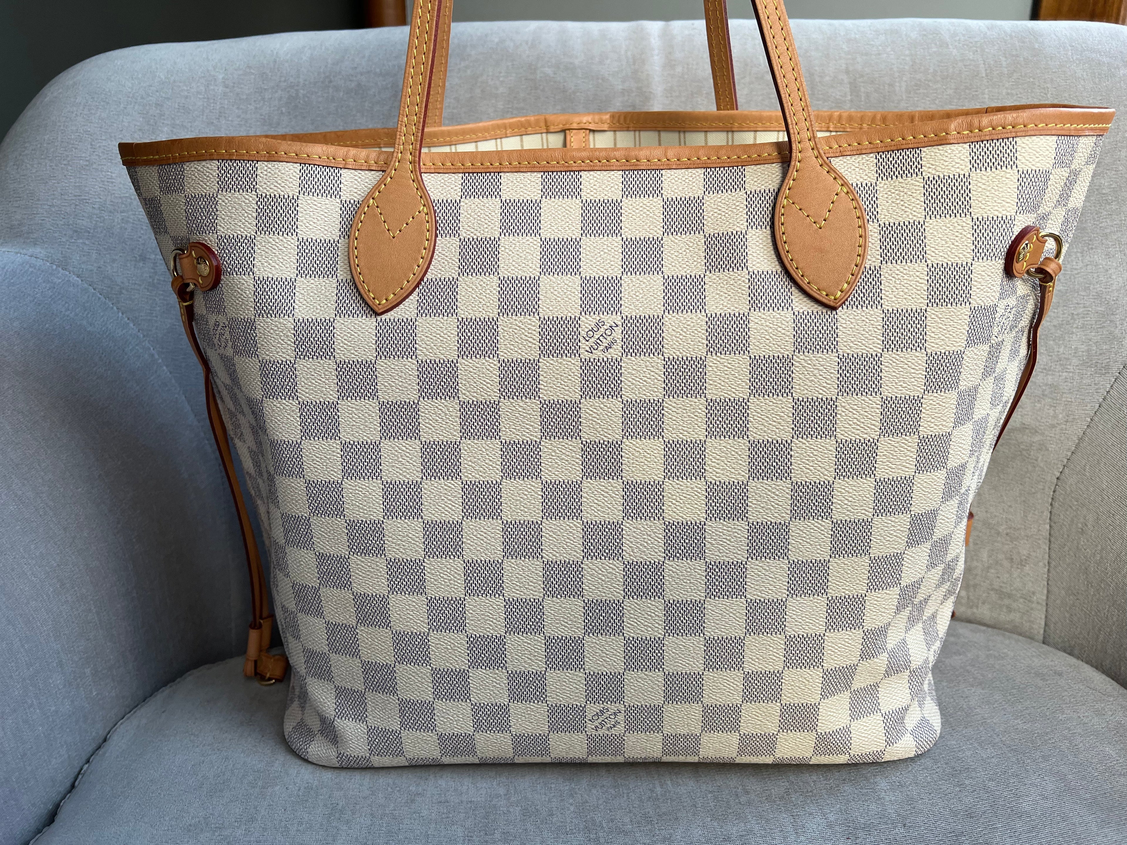Louis Vuitton Neverfull MM Monogram Damier Azur (RRP £1,410)