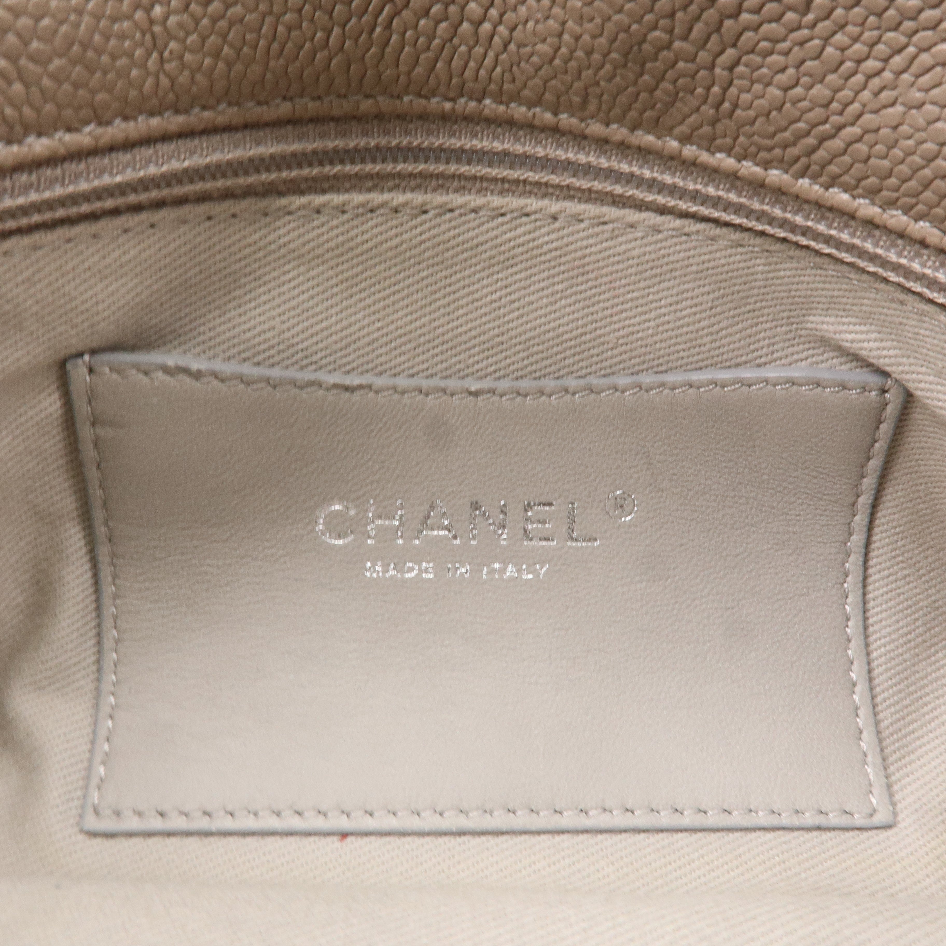 CHANEL Matelasse Mademoiselle Caviar Skin Chain Hand Bag A50556