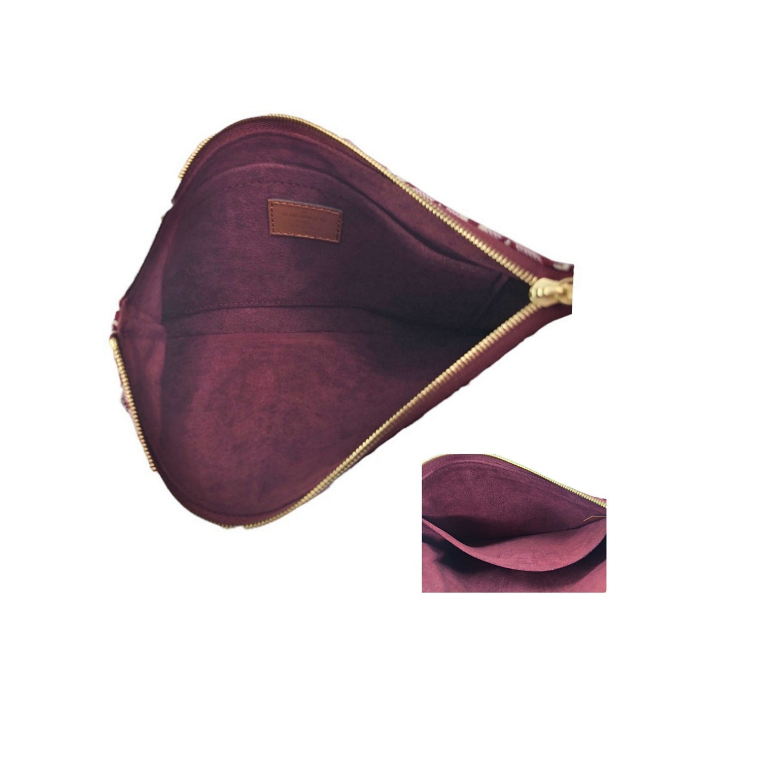 Louis Vuitton Jacquard Since 1854 Neverfull MM Tote w/ Pouch Bordeaux