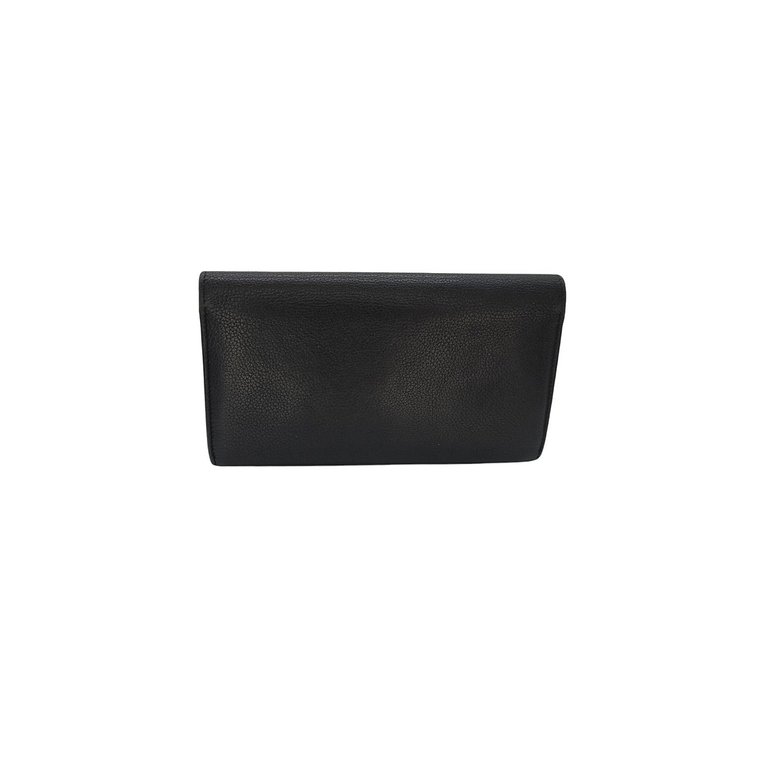 Louis Vuitton Black Calfskin LockMe Long Wallet